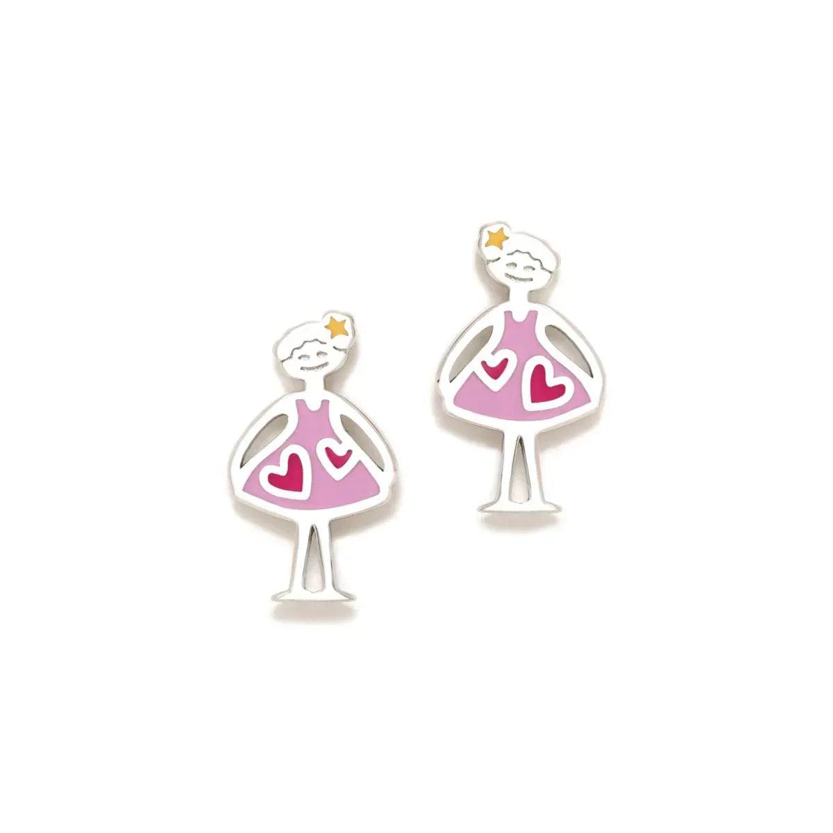 PENDIENTES AGATHITAS TRAJE LILA - Agatha Ruiz de la Prada