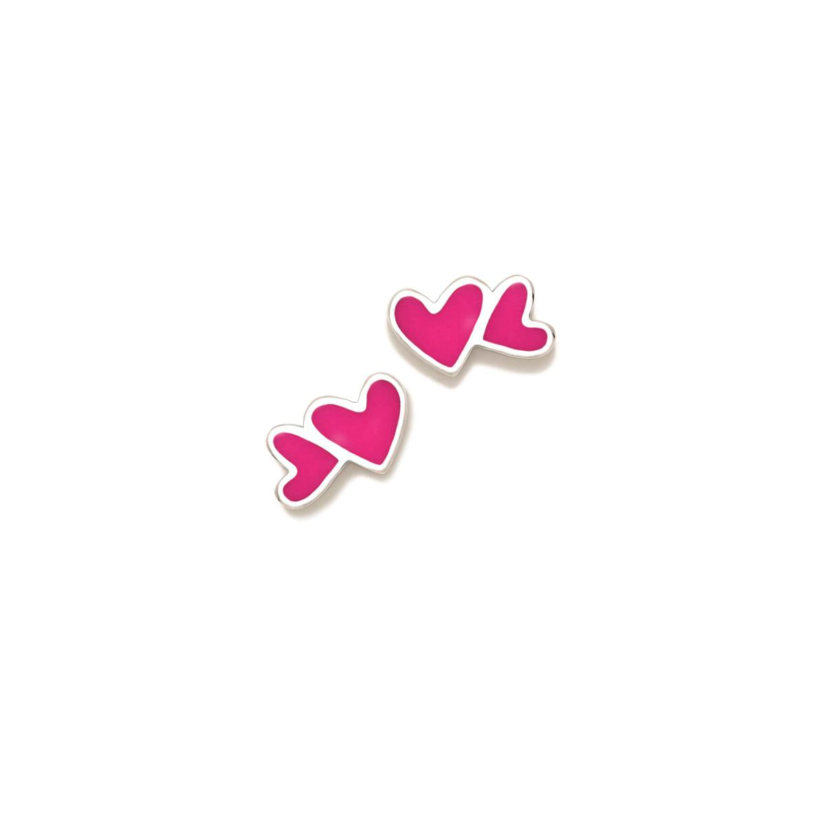 BOUCLES D'OREILLES COEURS AGATHITAS