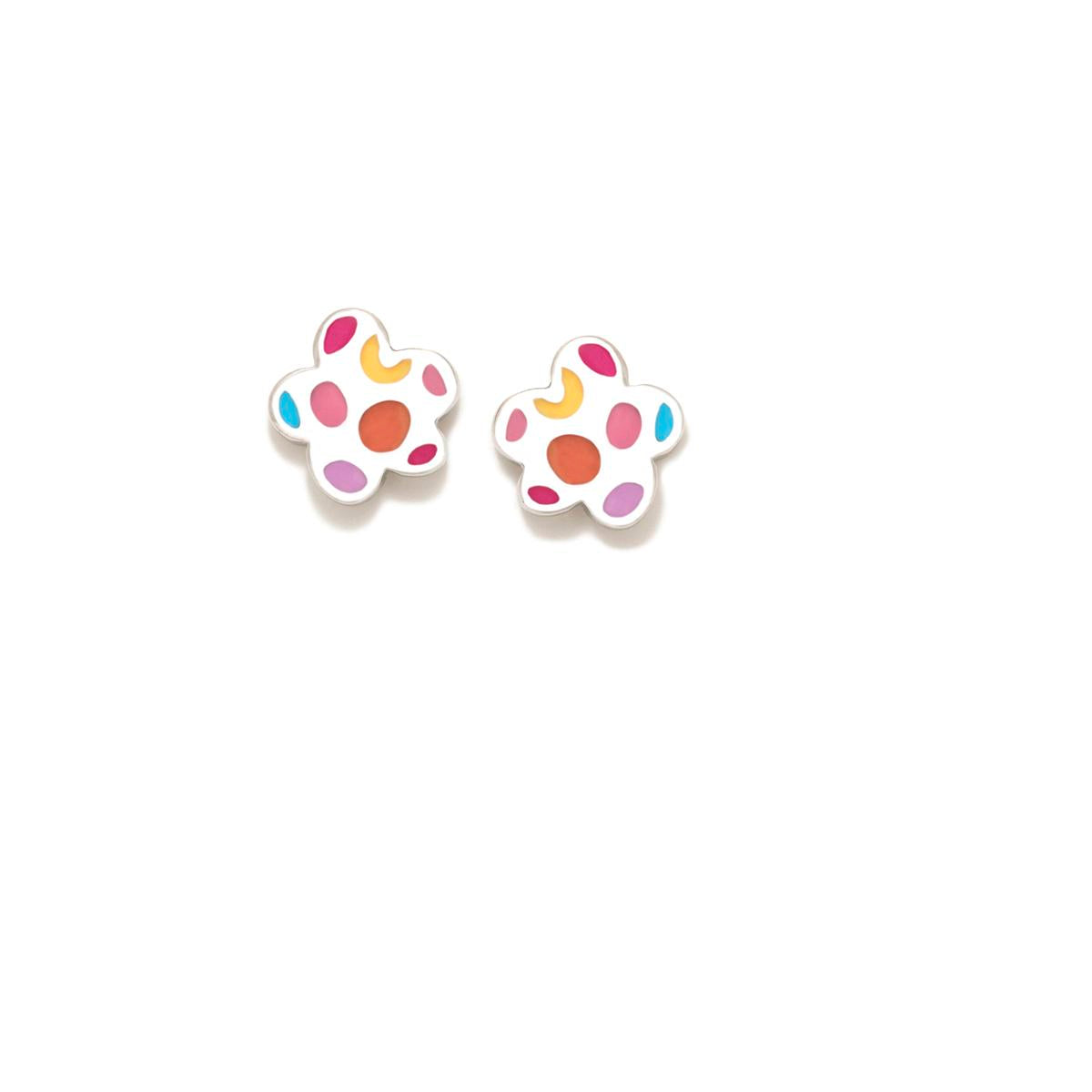 CLOUD EARRINGS FUN POLKA DOTS
