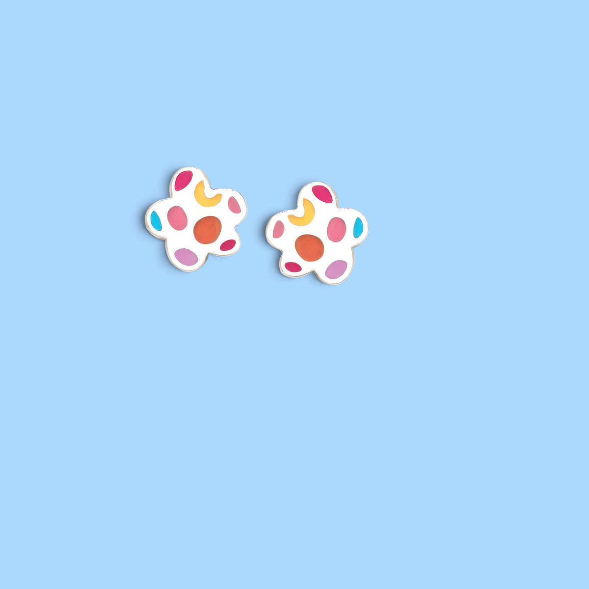 BOUCLES D'OREILLES NUAGE DIVERTISSEMENTS POIS