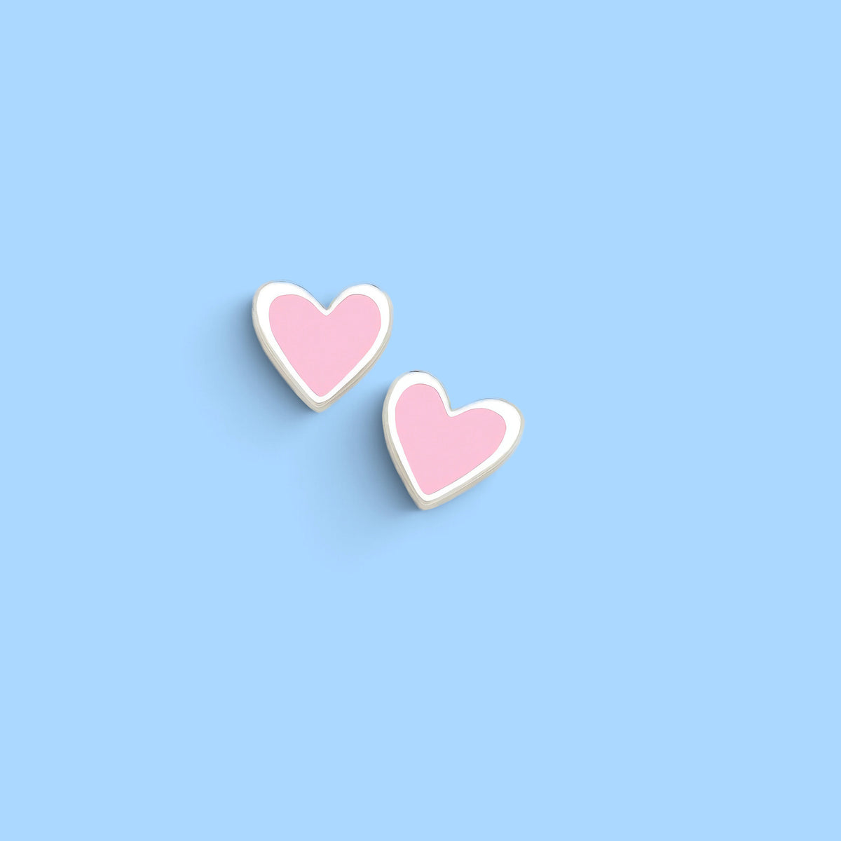 PINK HEART EARRINGS