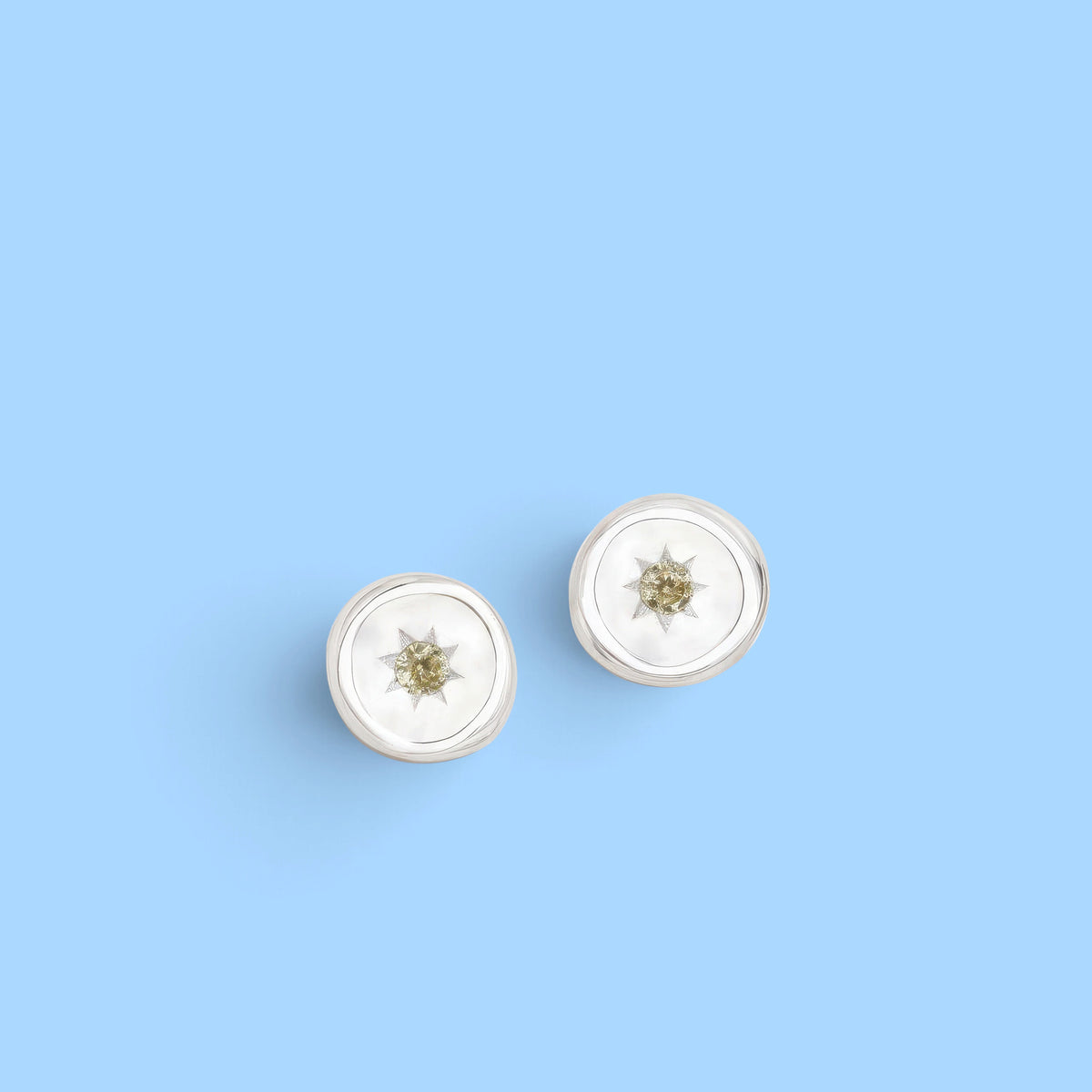 DIDO EARRING GREEN STONE