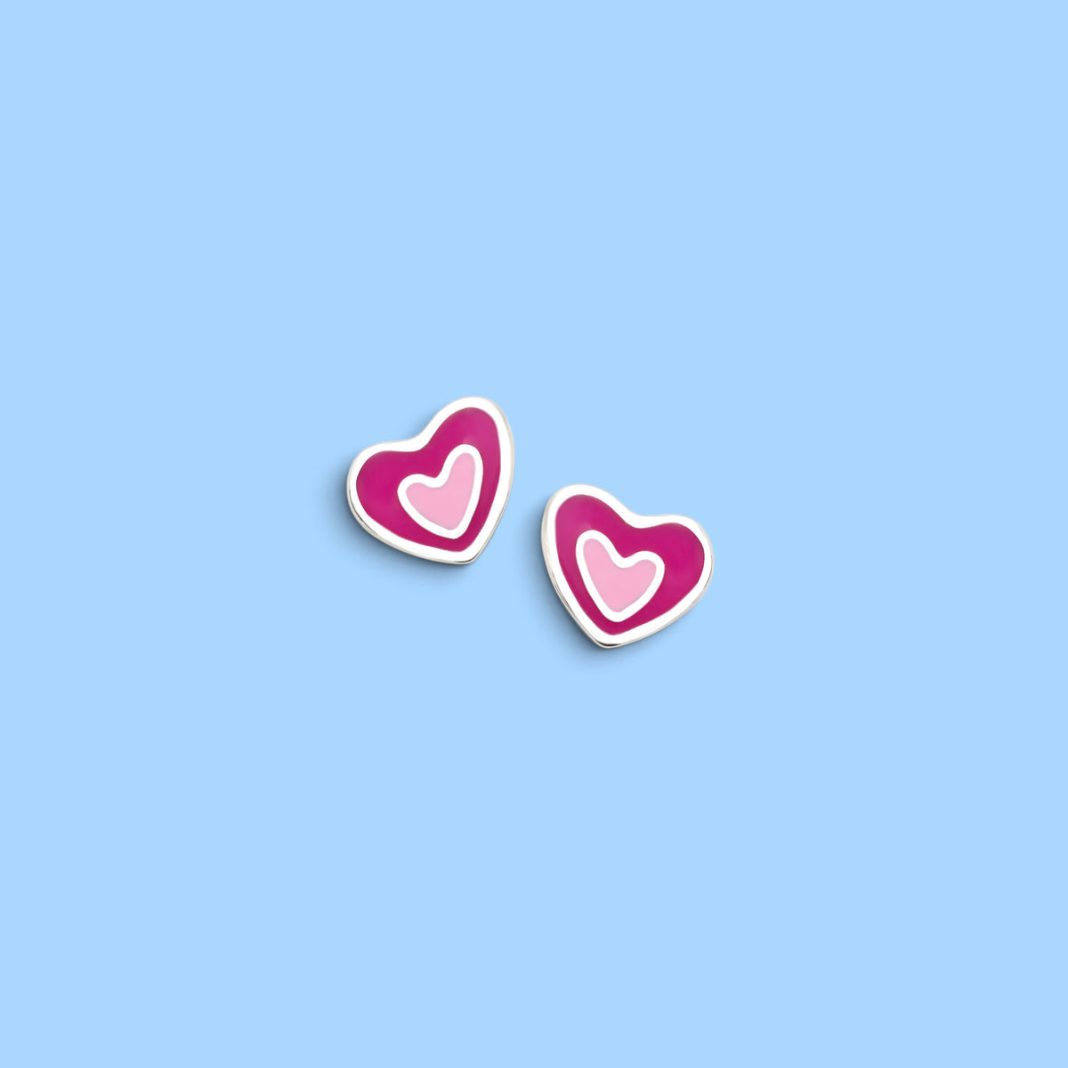 BOUCLES D’OREILLES POP LOVE FUCHSIA ROSE