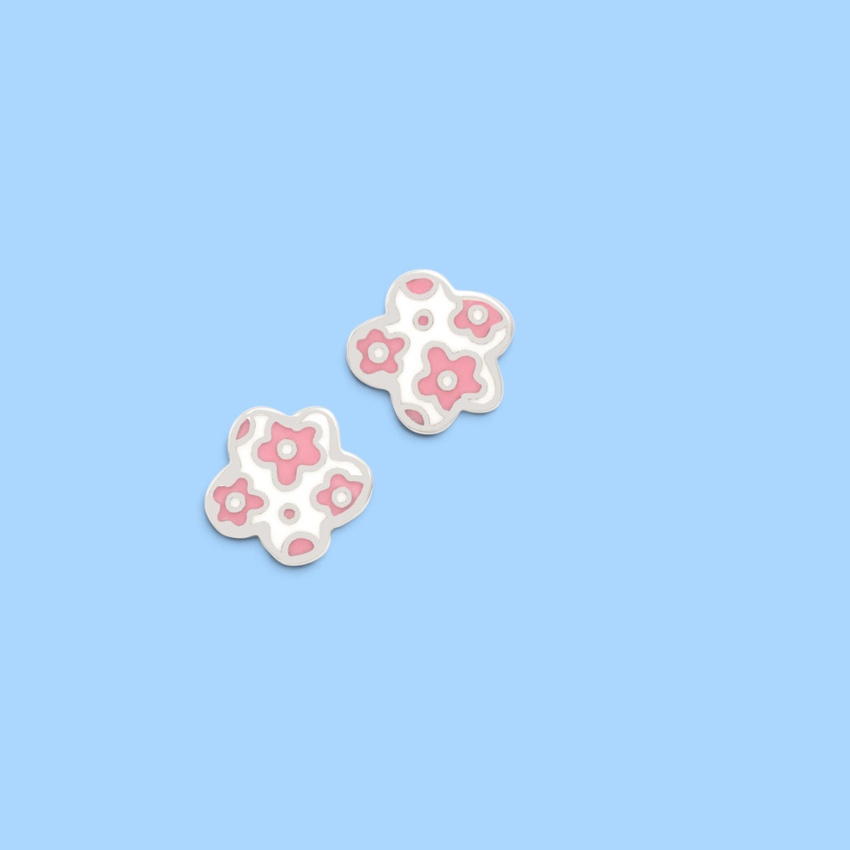 BOUCLES D’OREILLES NATHY FLEUR BLANC PASTEL