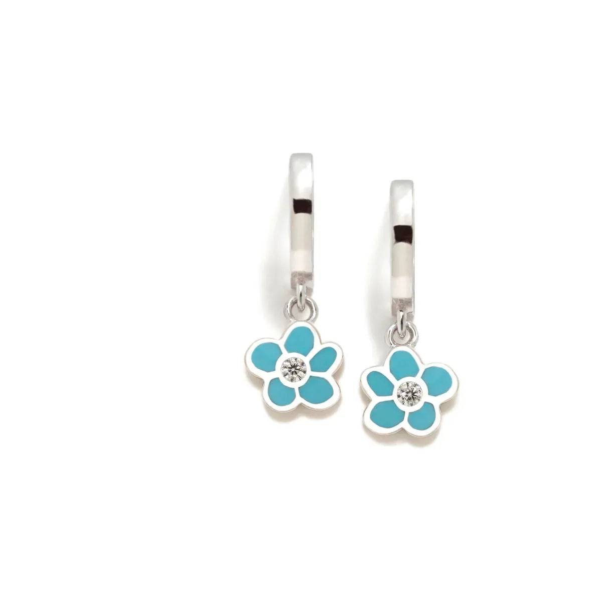 CRIOLLAS FLOR DIVERSIONES AZUL PASTEL CZ - Agatha Ruiz de la Prada