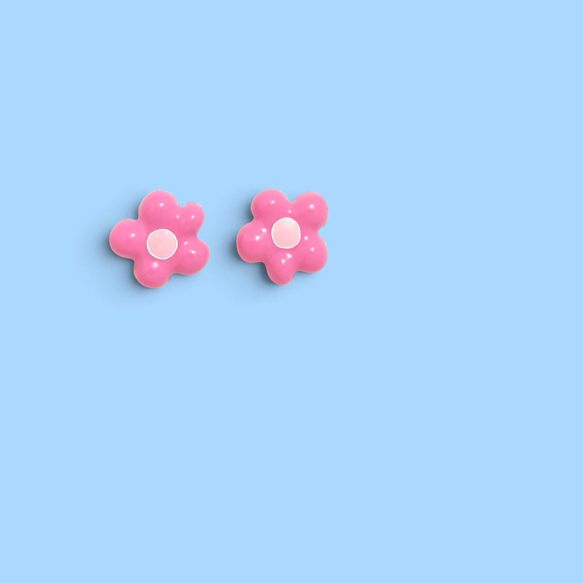 BOUCLES D'OREILLES CHARME FLEUR PETITE ROSE