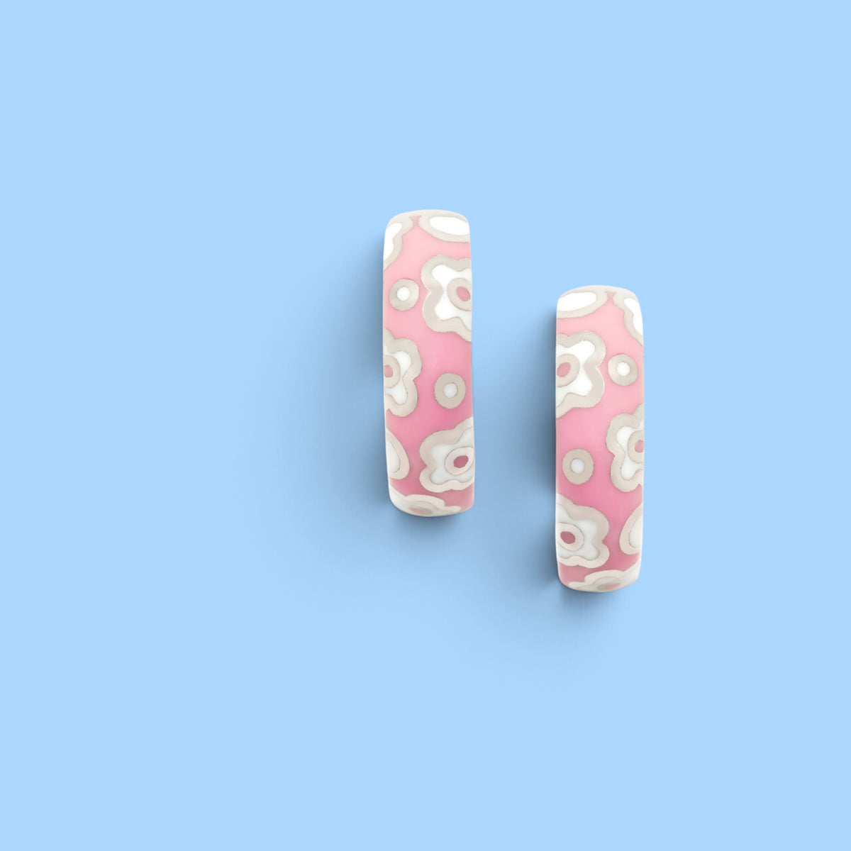CRÉOLES NATHY ROSE BLANC