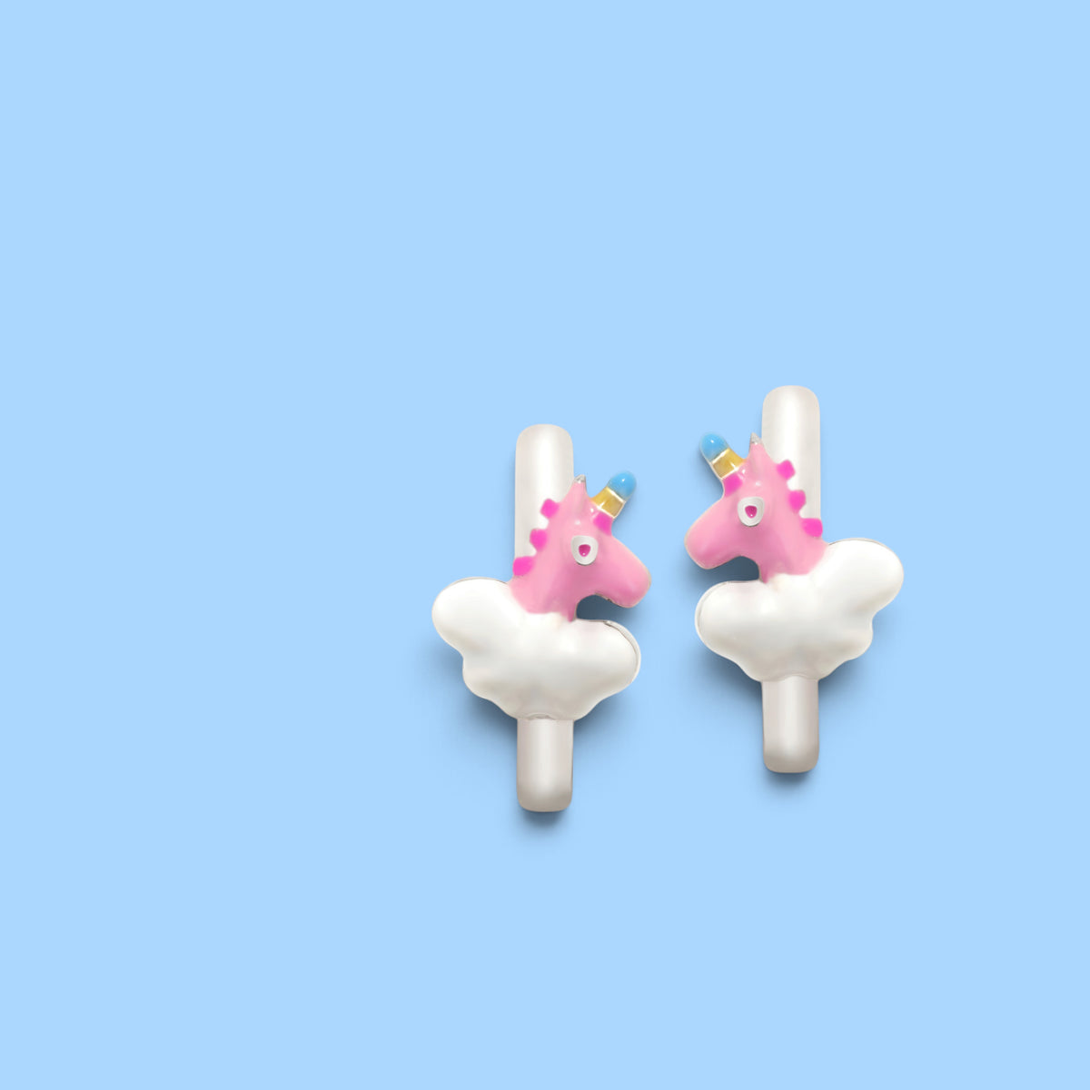 BOUCLES CRIOLLAS INLOVE LICORNE ROSE