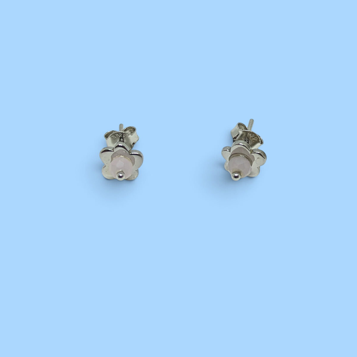 PENDIENTES FLOR ROSA ARCOIRIS