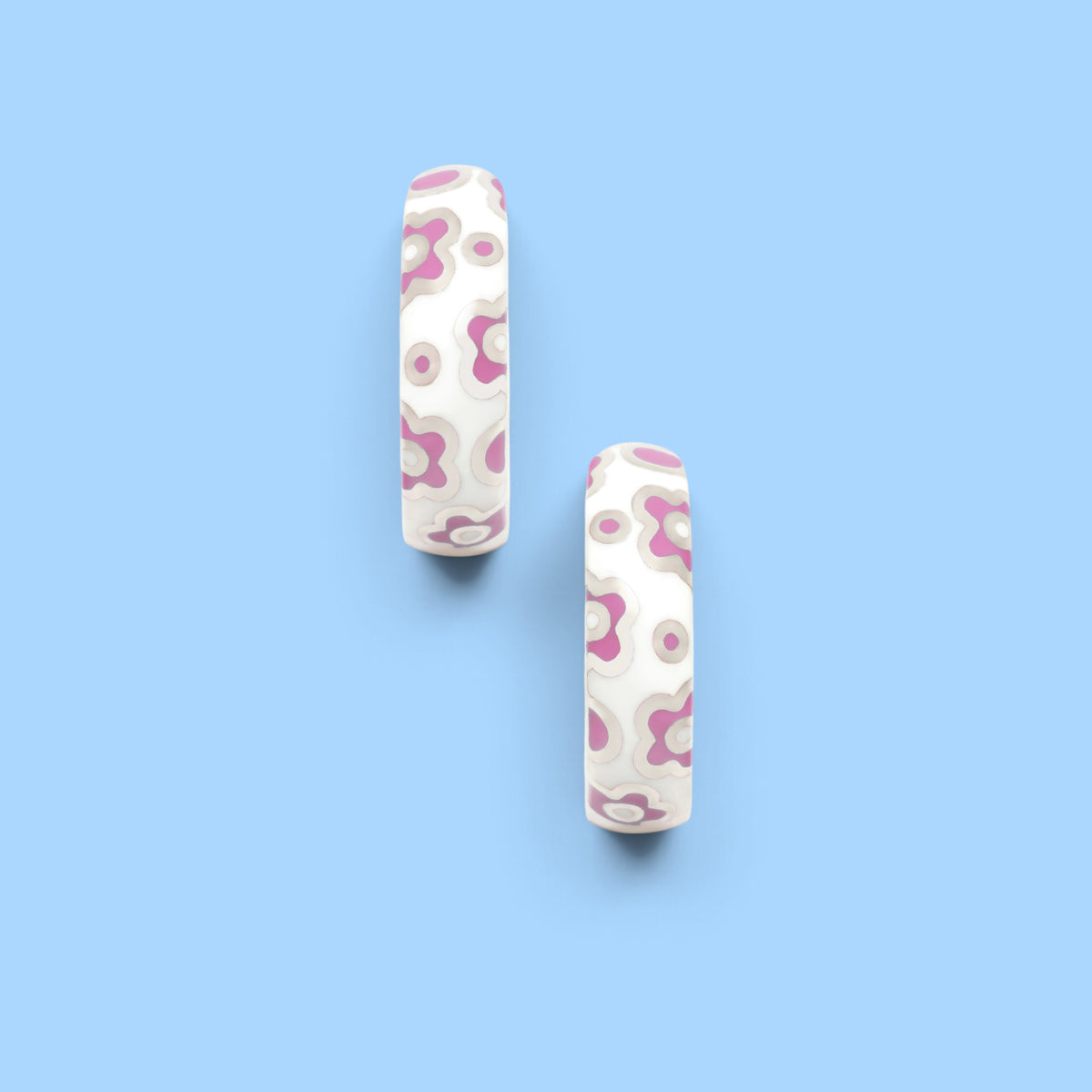CRÉOLES NATHY BLANC ROSE