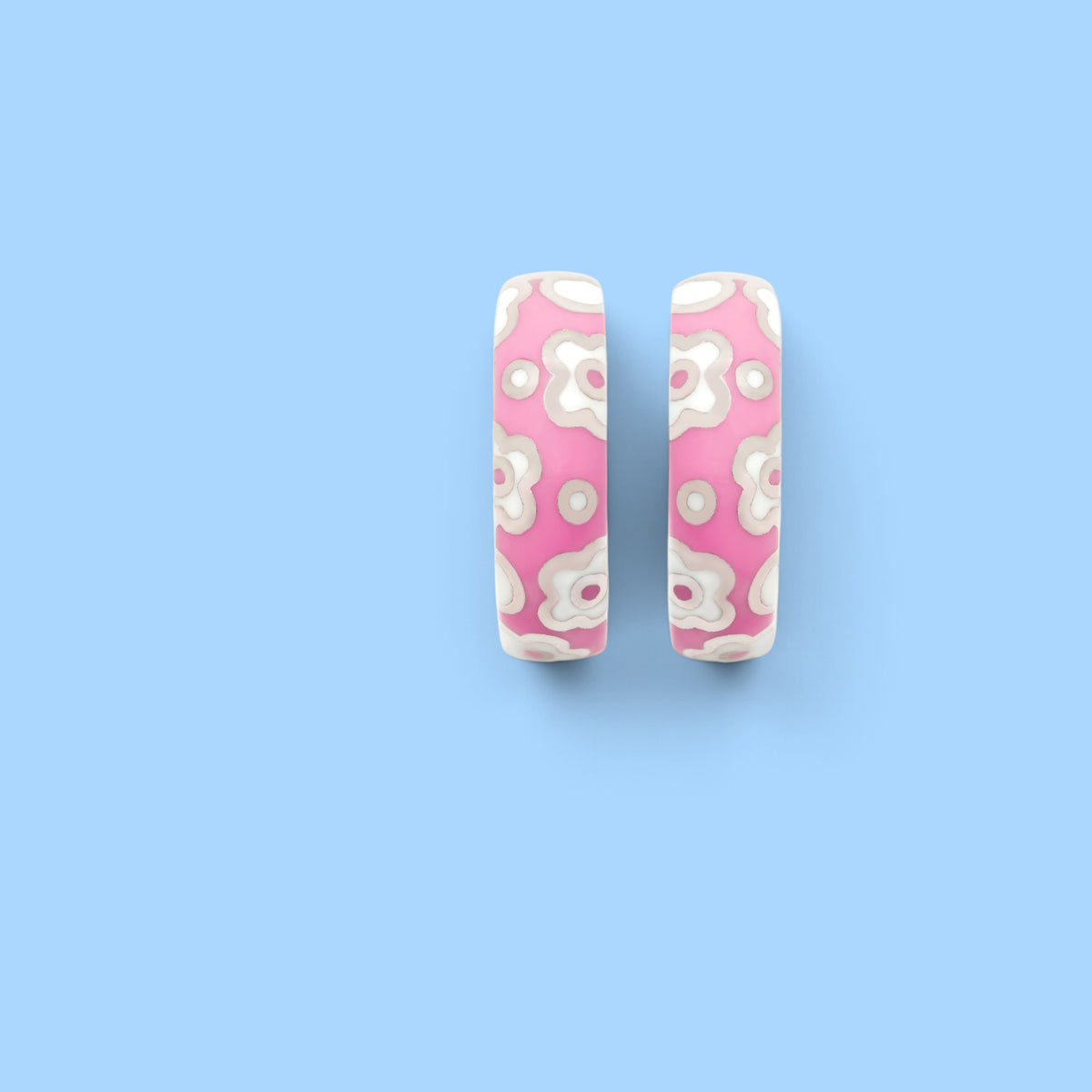 CRÉOLES NATHY ROSE BLANC
