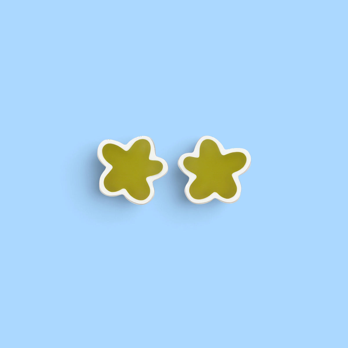 PENDIENTES VERDE FLOR