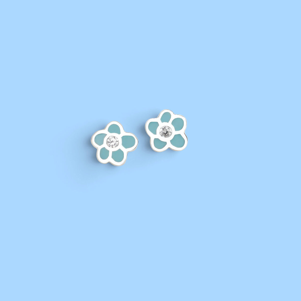 PEND FLOR AZUL PASTEL BEBÉ