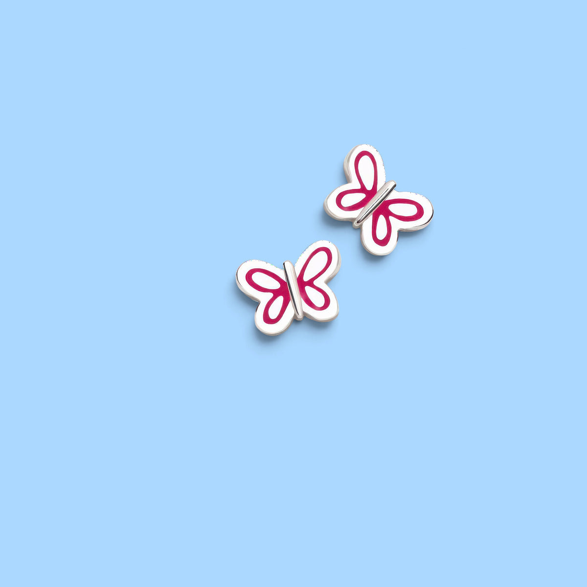 PENDENTE FARFALLA LINEA FUCSIA BAMBINO