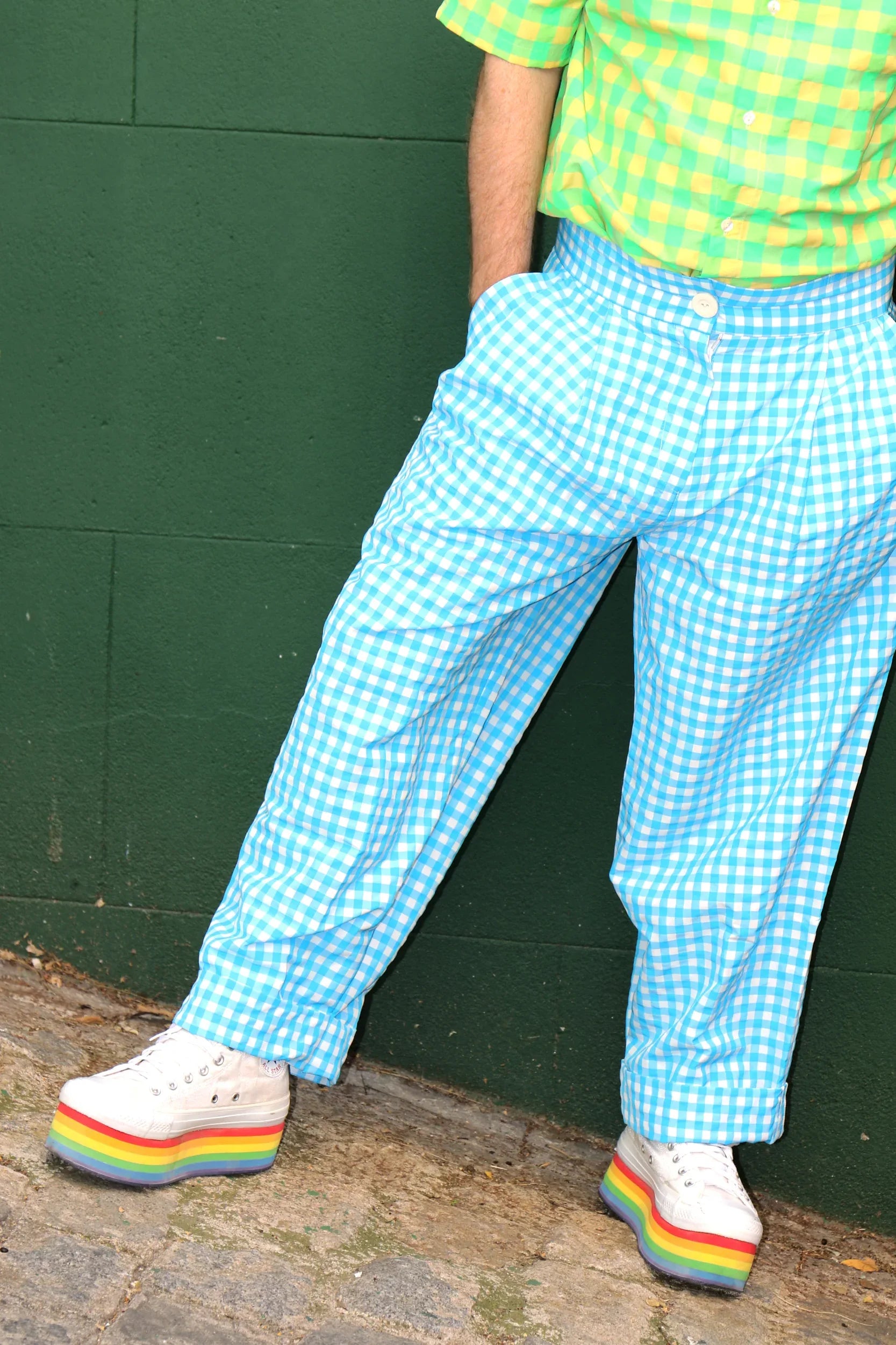 PANTALON VICHY AZUL HOMBRE - Agatha Ruiz de la Prada