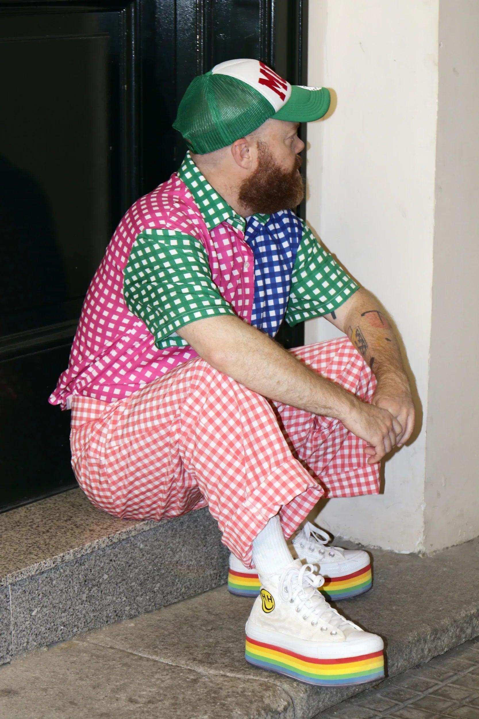 PANTALON VICHY ROJO HOMBRE - Agatha Ruiz de la Prada