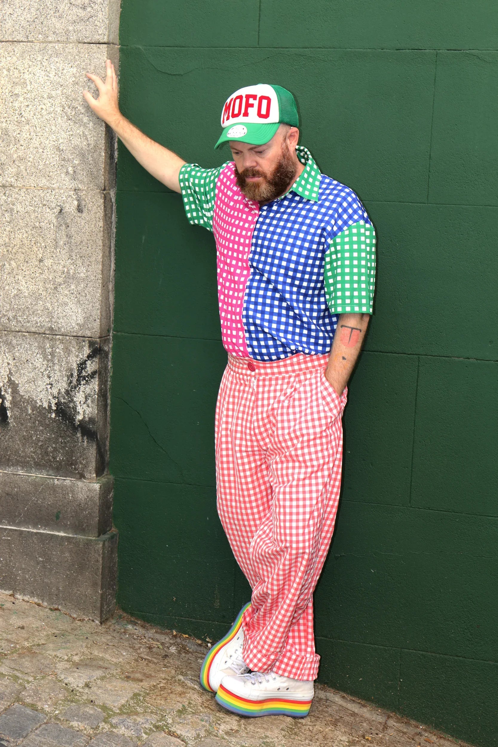 PANTALON VICHY ROJO HOMBRE - Agatha Ruiz de la Prada