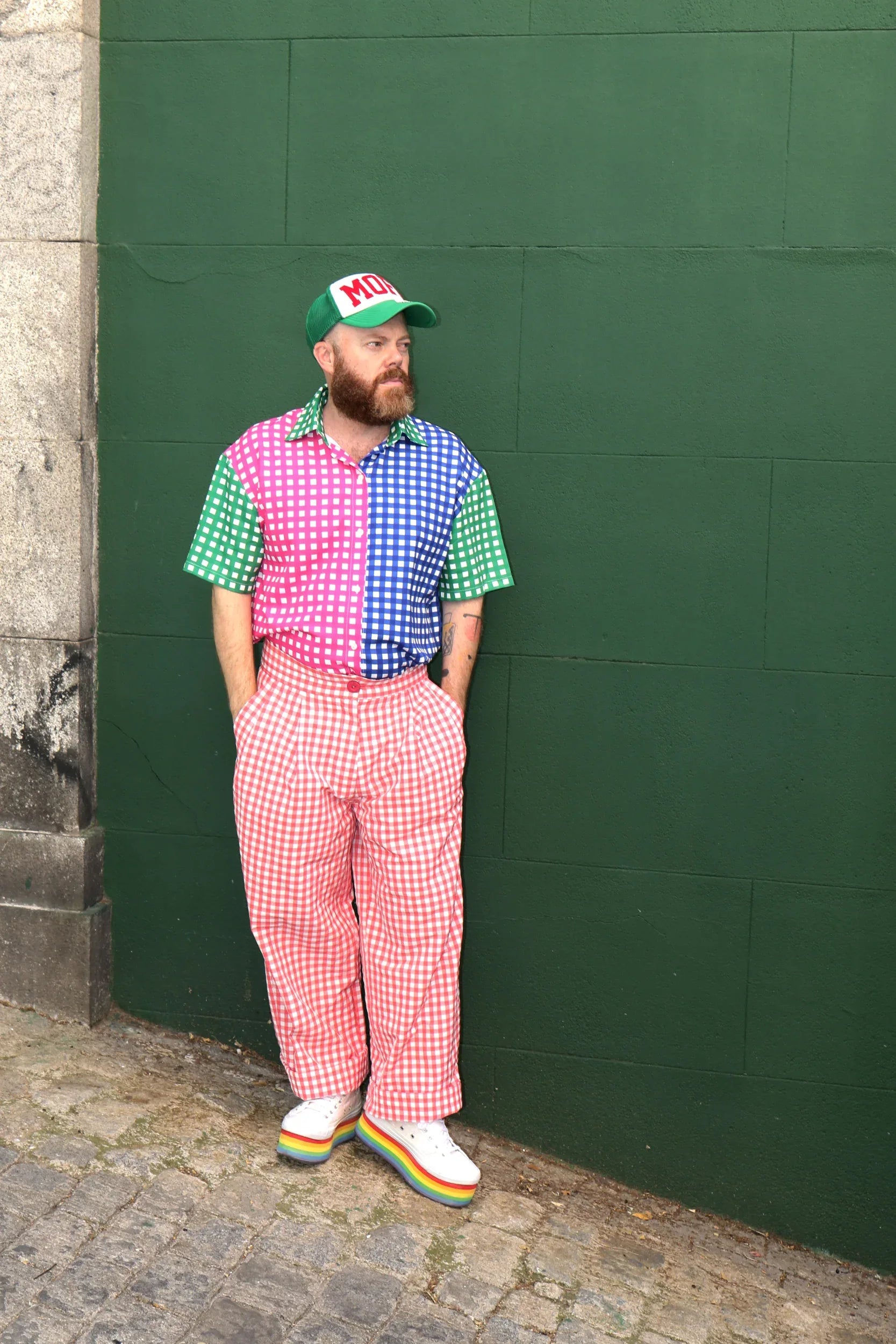 PANTALON VICHY ROJO HOMBRE - Agatha Ruiz de la Prada