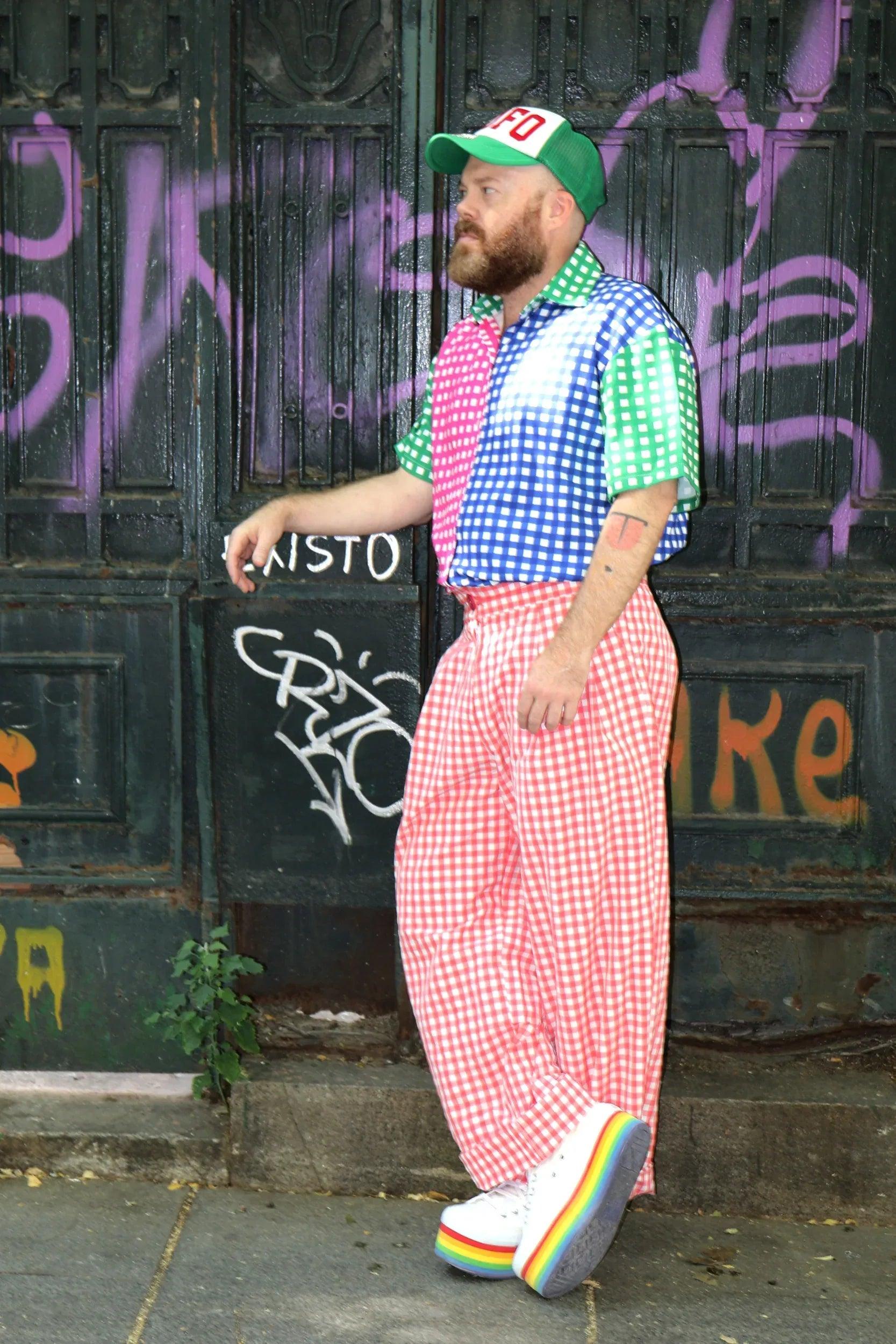 PANTALON VICHY ROJO HOMBRE - Agatha Ruiz de la Prada