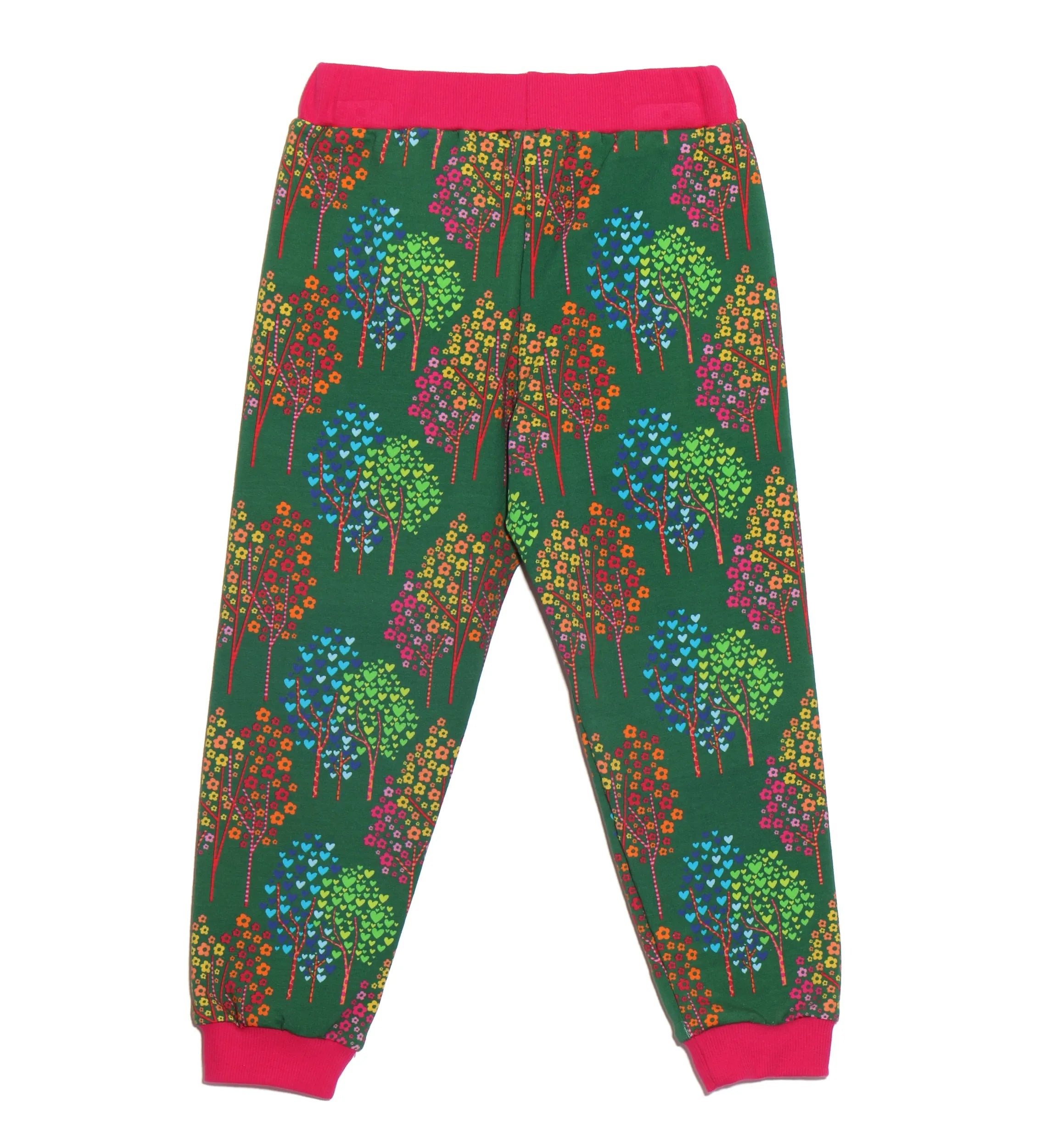 Pantalon coton imprimé arbres