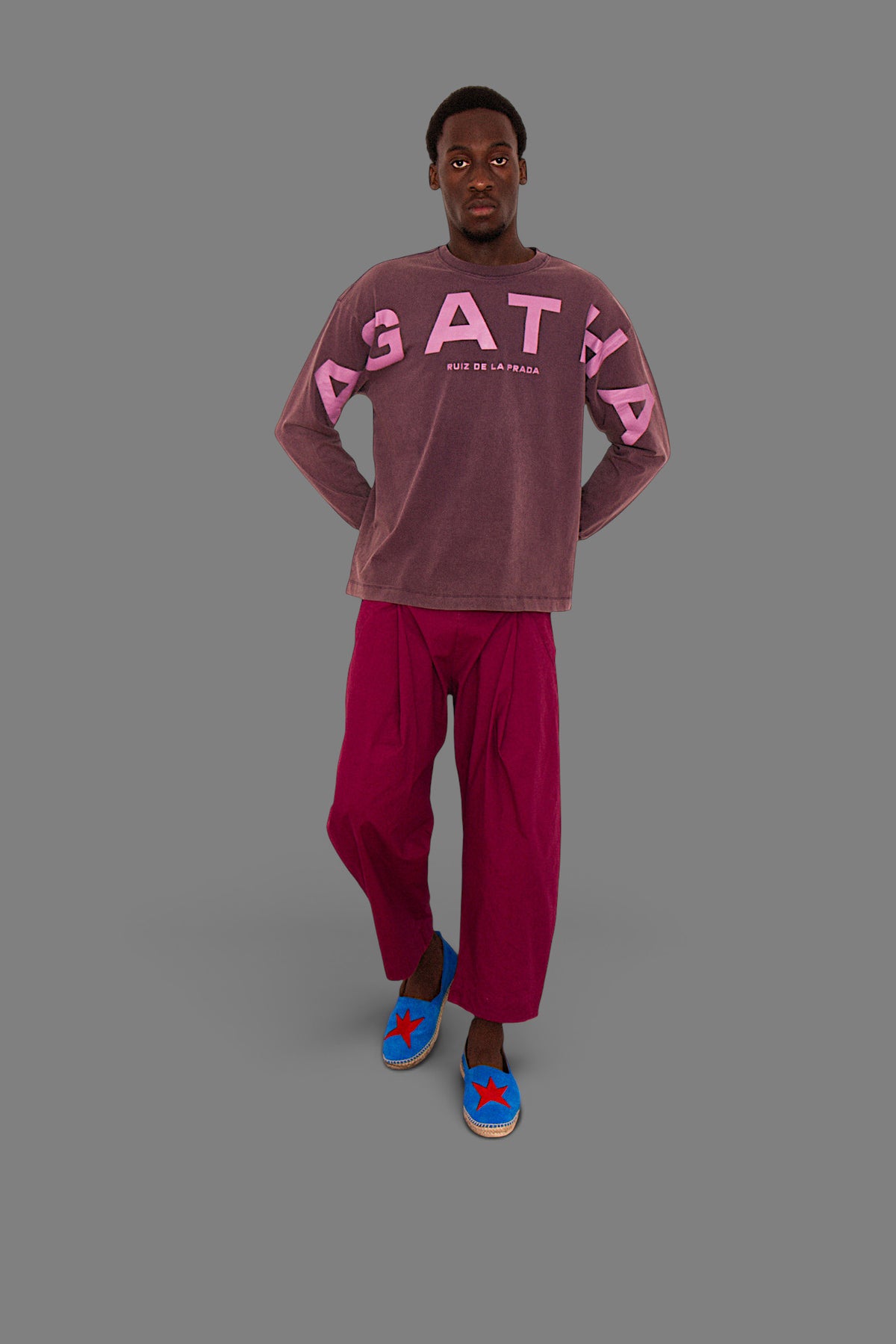 AGATHA X COLORS long-sleeve T-shirt - Purple