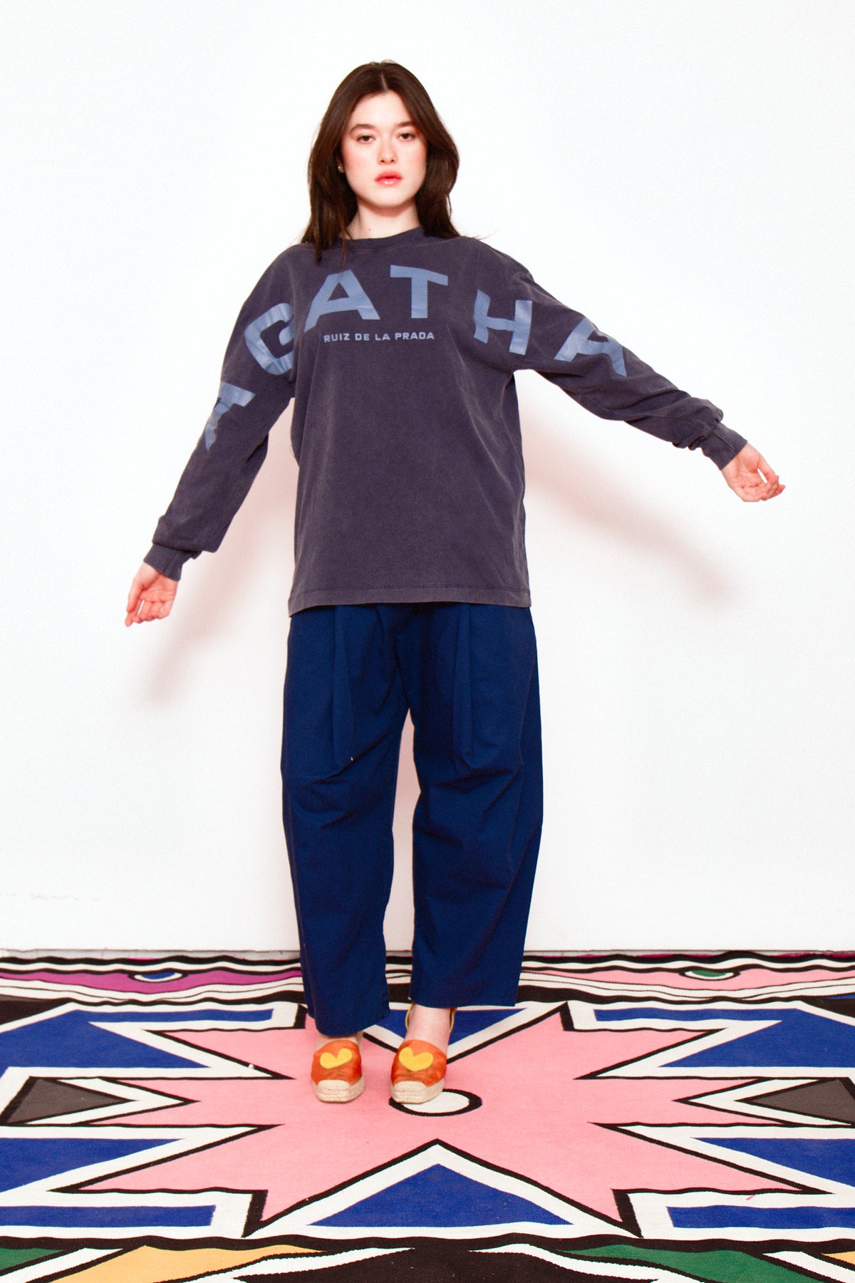 CAMISETA MANGA LARGA AGATHA X COLORS AZUL