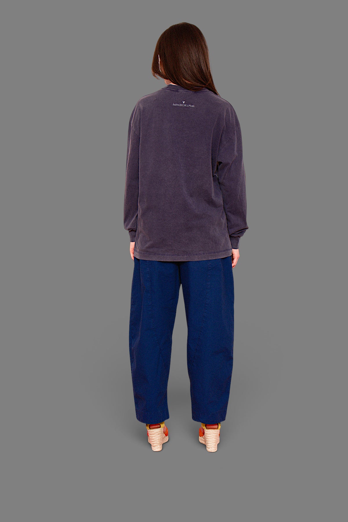 AGATHA X COLORS BLUE LONG-SLEEVE T-SHIRT