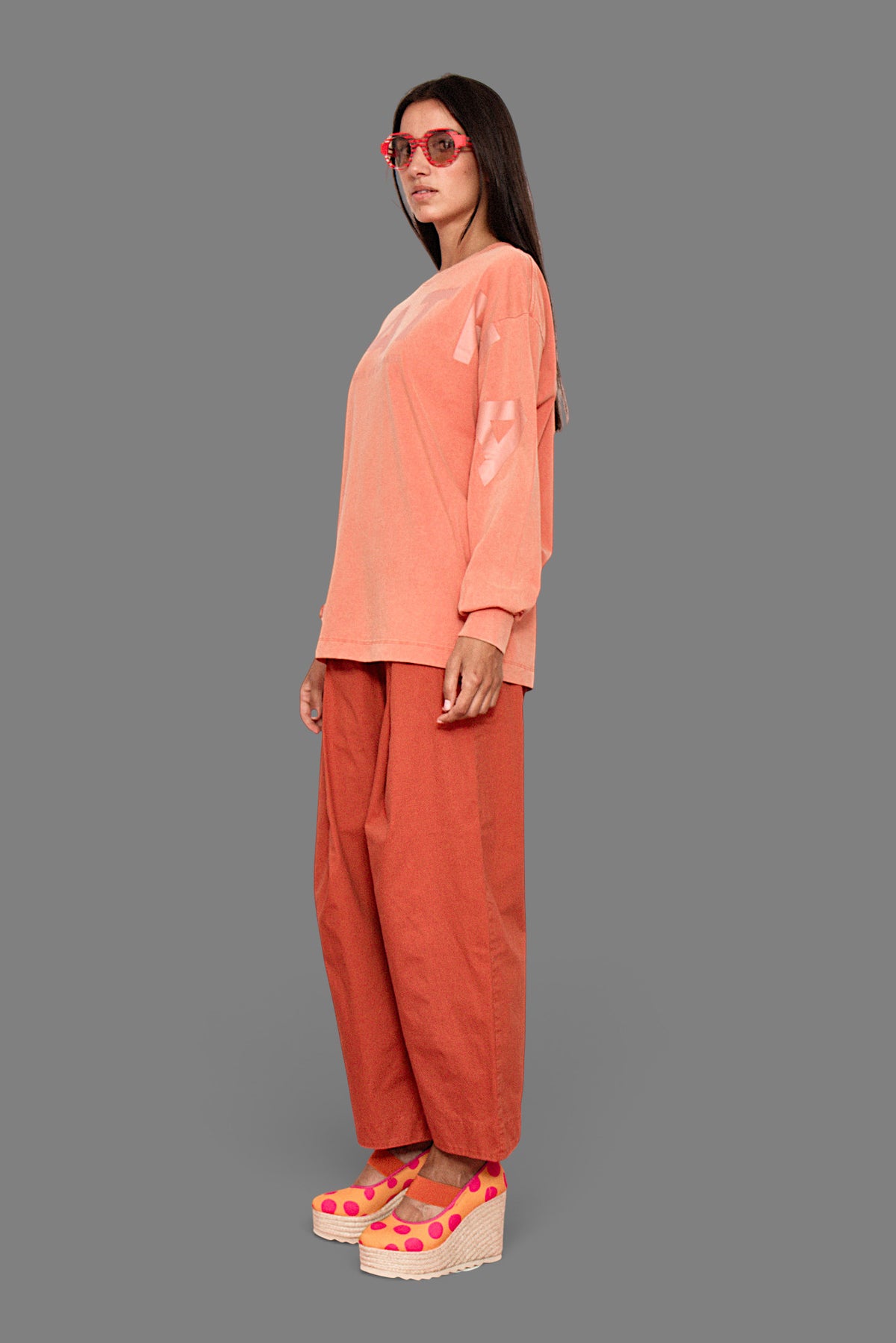 T-shirt à manches longues AGATHA X COLORS orange
