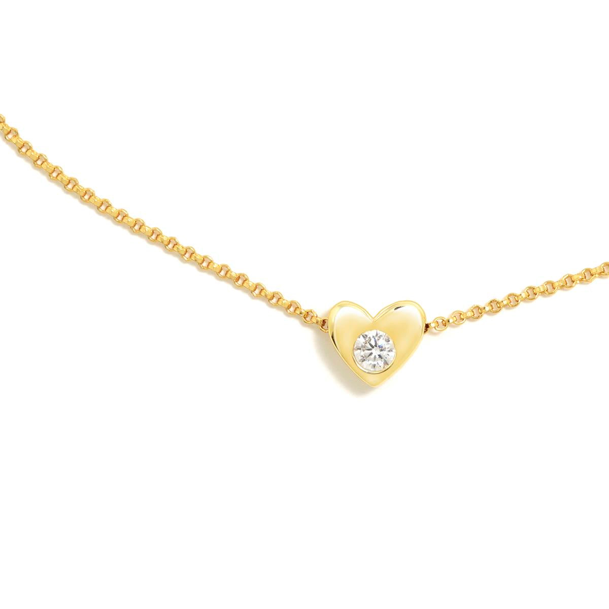 GAGA SILVER HEART PENDANT WITH GOLD PLATING