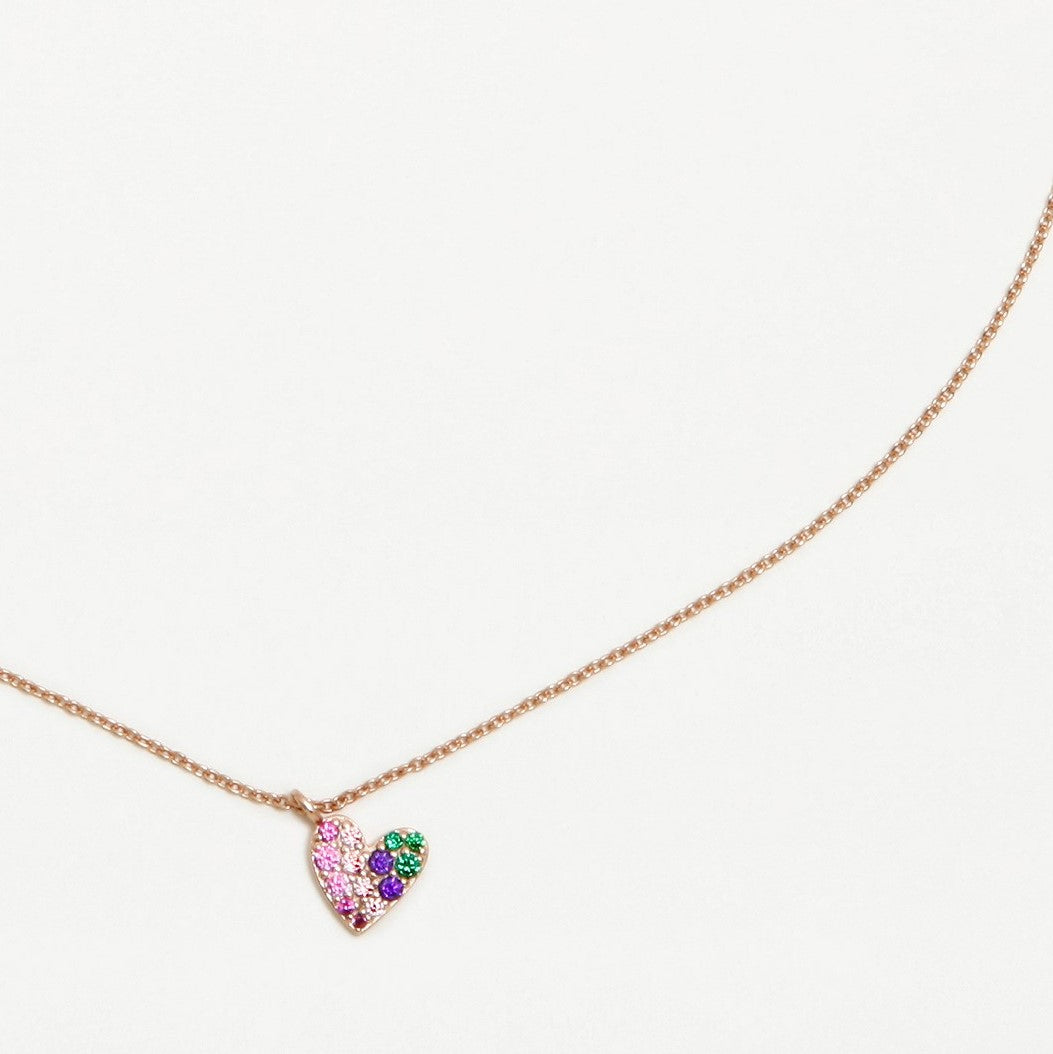 MULTICOLOR HEART PENDANT