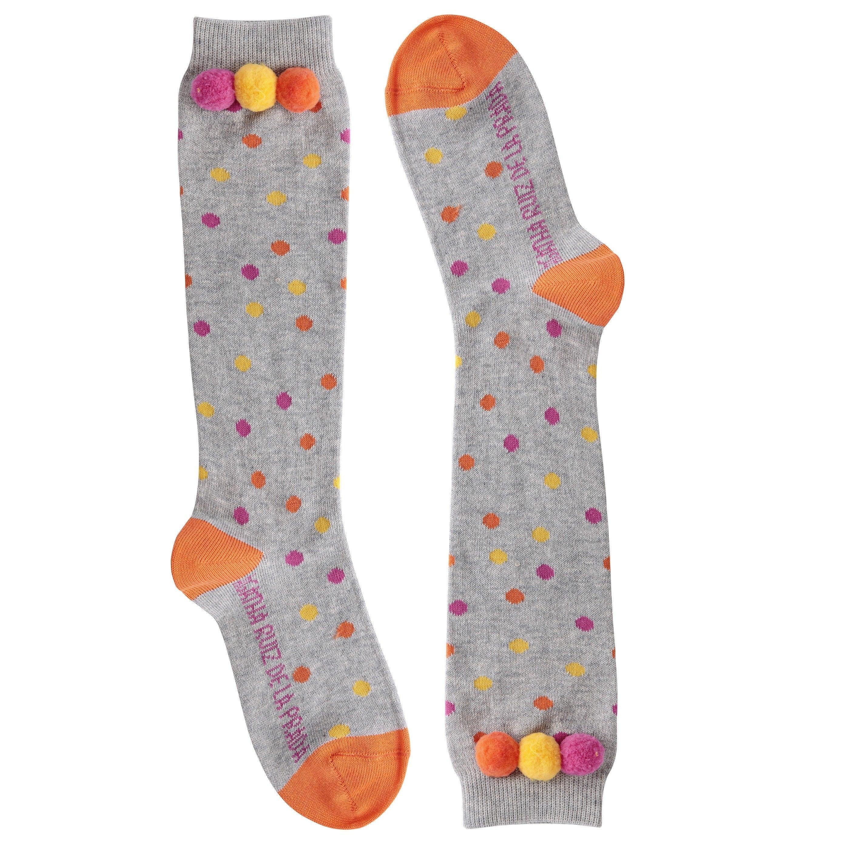 CALCETINES TOPOS CON BORLAS - Agatha Ruiz de la Prada