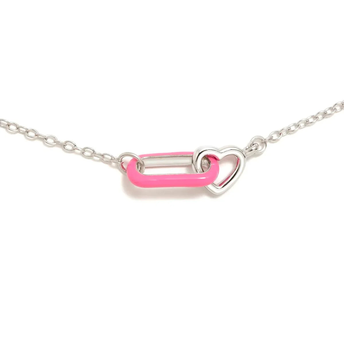 COLGANTE CORAZÓN LINK ROSA - Agatha Ruiz de la Prada