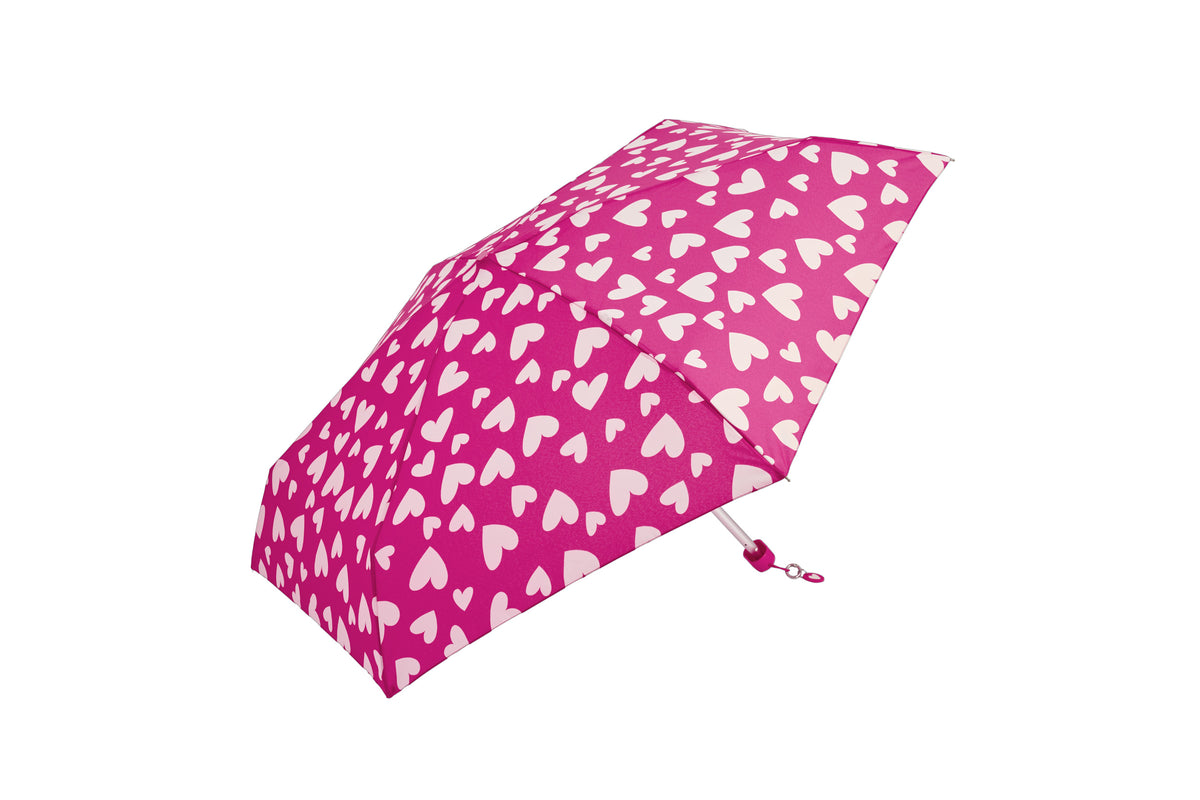 PARAGUAS MINI PLEGABLE CORAZONES