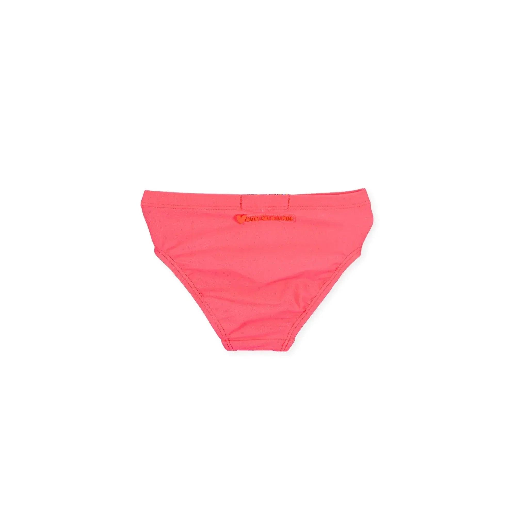 Culot rosa liso con elástico en la cintura