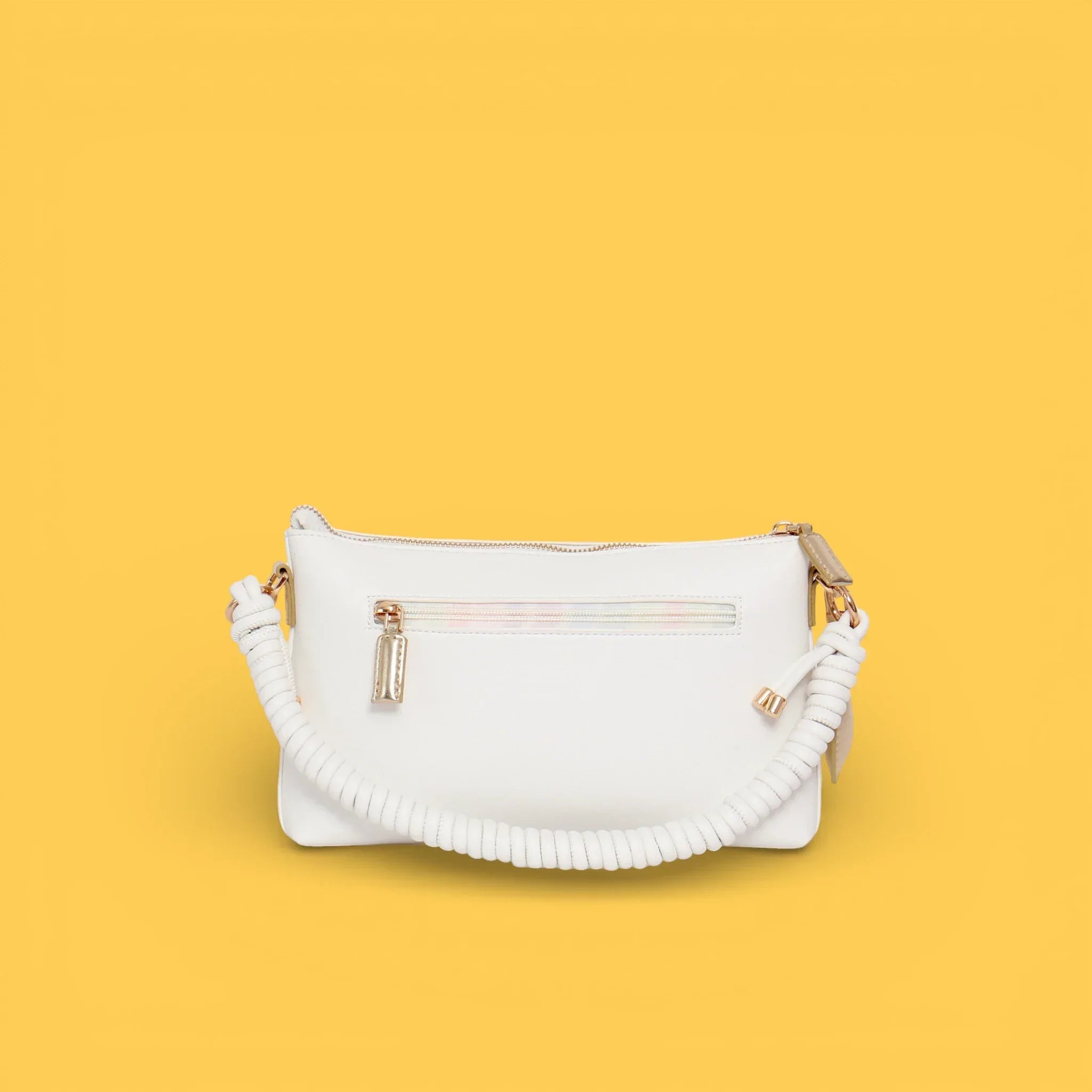 BANDOLERA PLANA CORDON LOVE BLANCO - Agatha Ruiz de la Prada