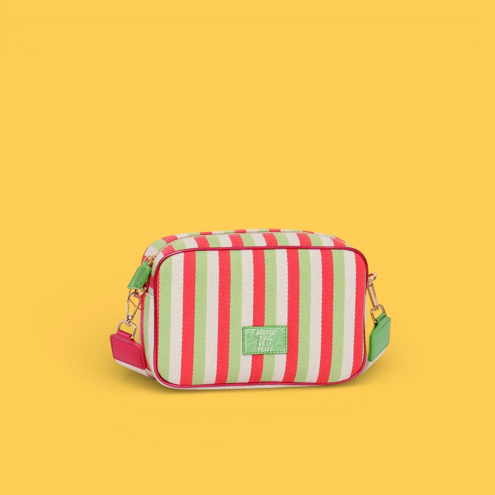 BANDOLERA LONA LINEAS ROSA - Agatha Ruiz de la Prada