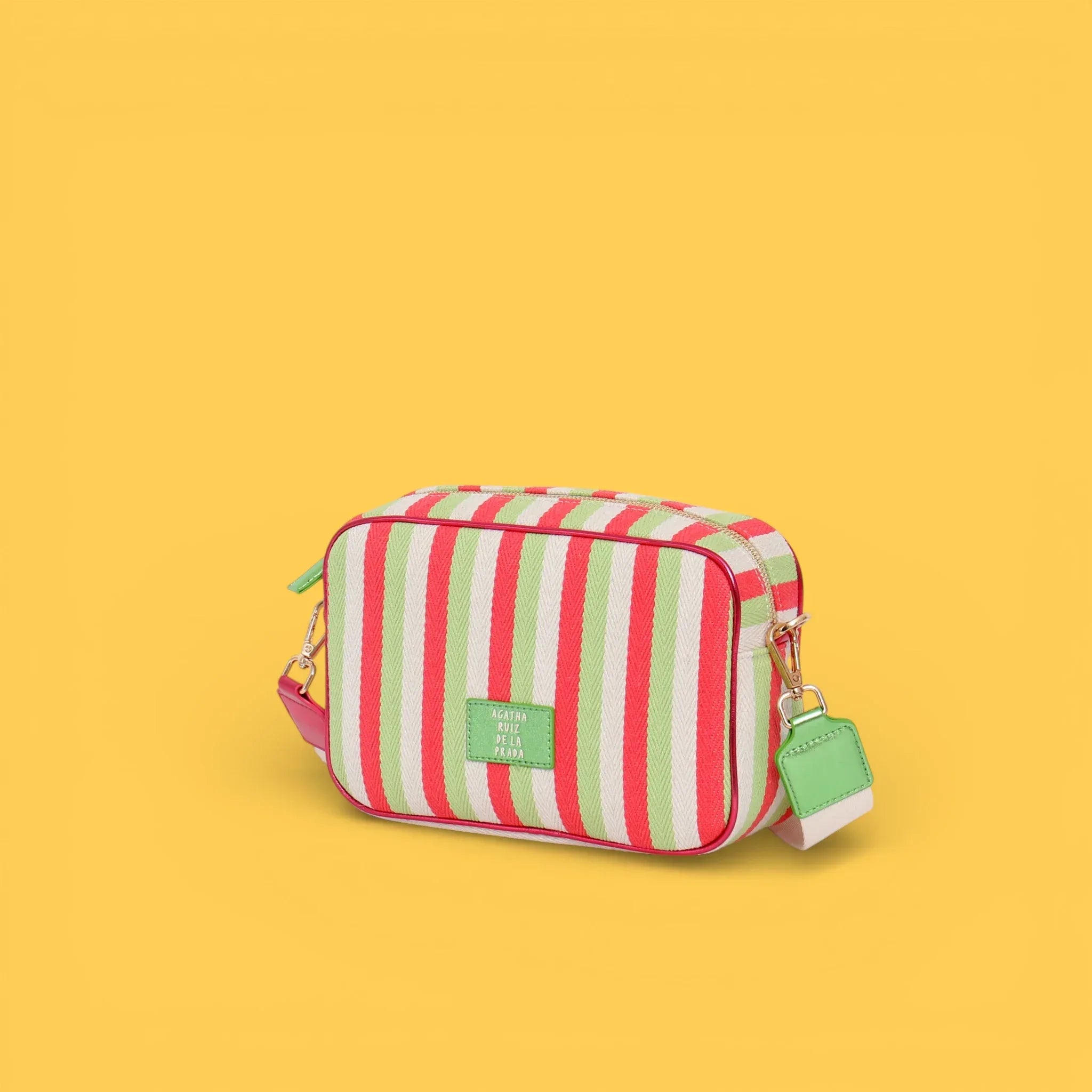 BANDOLERA LONA LINEAS ROSA - Agatha Ruiz de la Prada