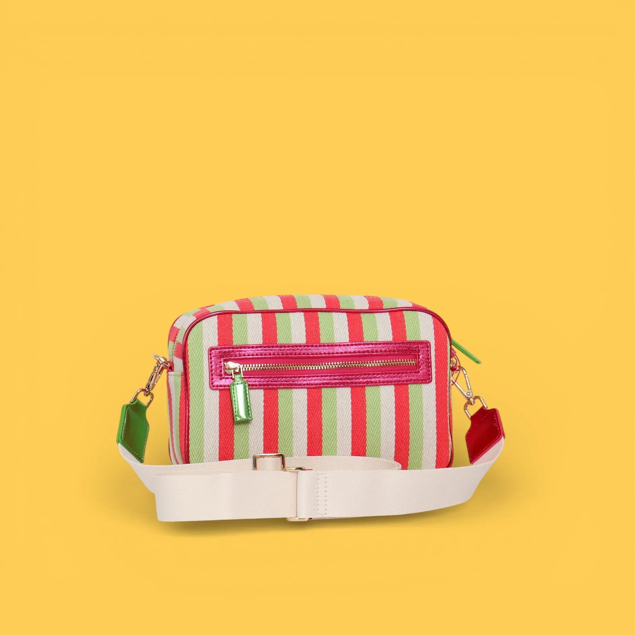 BANDOLERA LONA LINEAS ROSA - Agatha Ruiz de la Prada