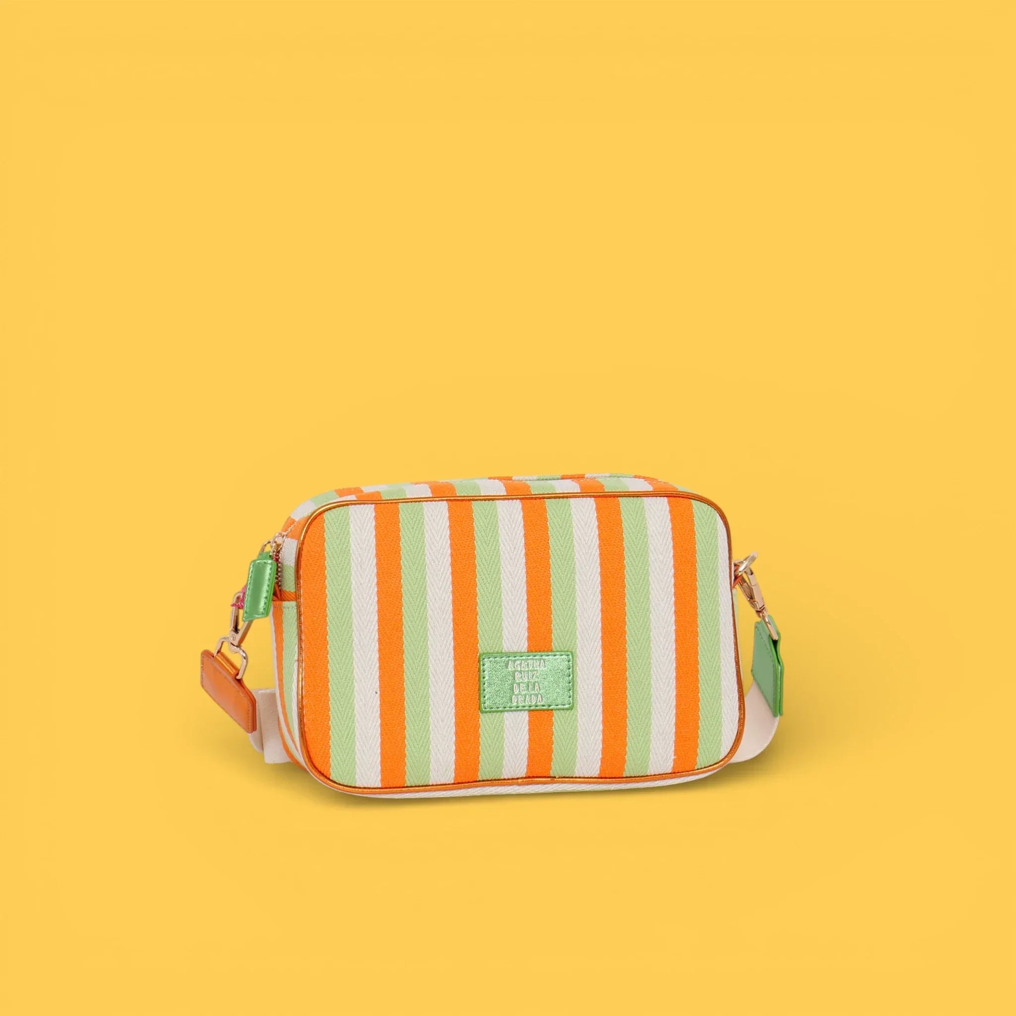 BANDOLERA LONA LINEAS NARANJA - Agatha Ruiz de la Prada