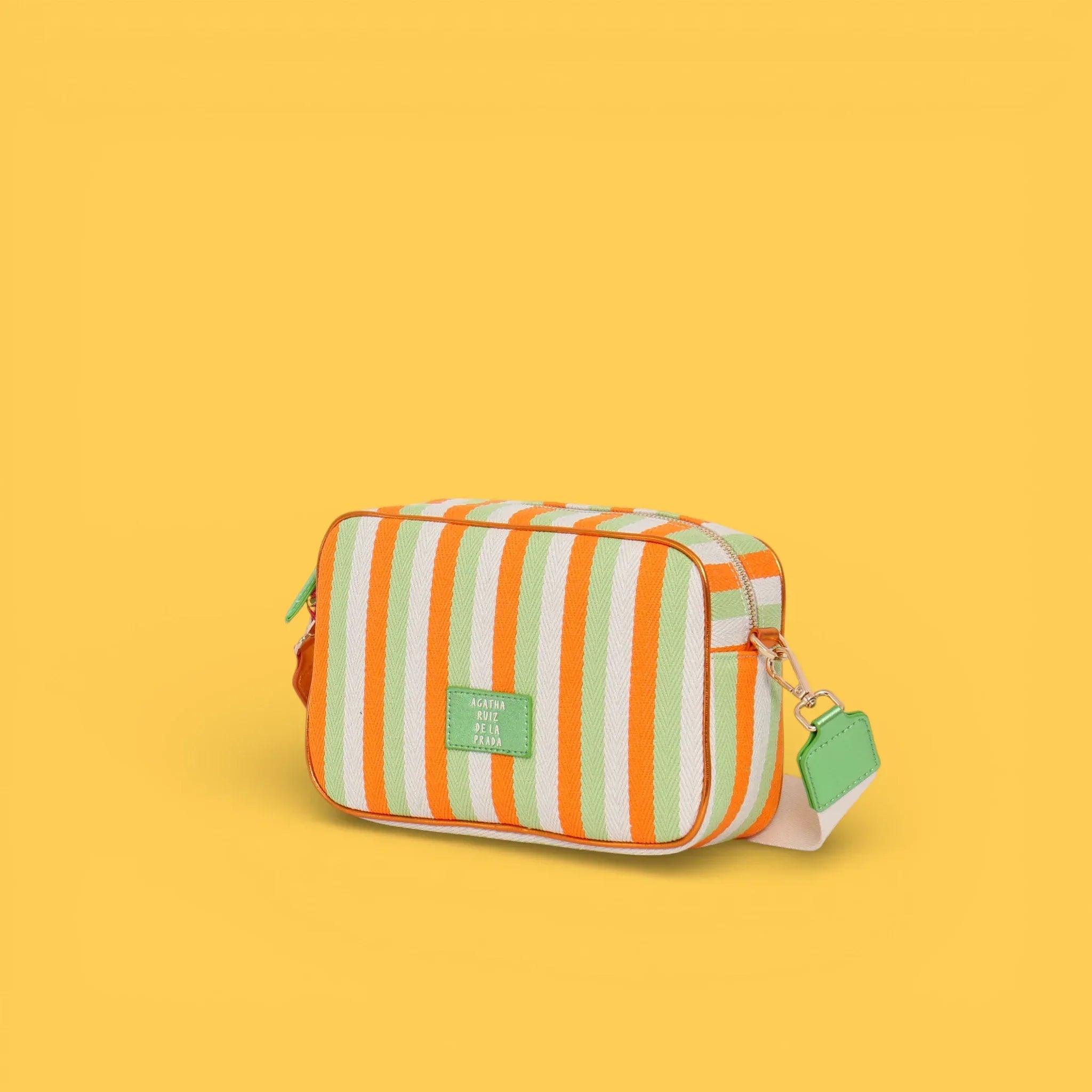 BANDOLERA LONA LINEAS NARANJA - Agatha Ruiz de la Prada
