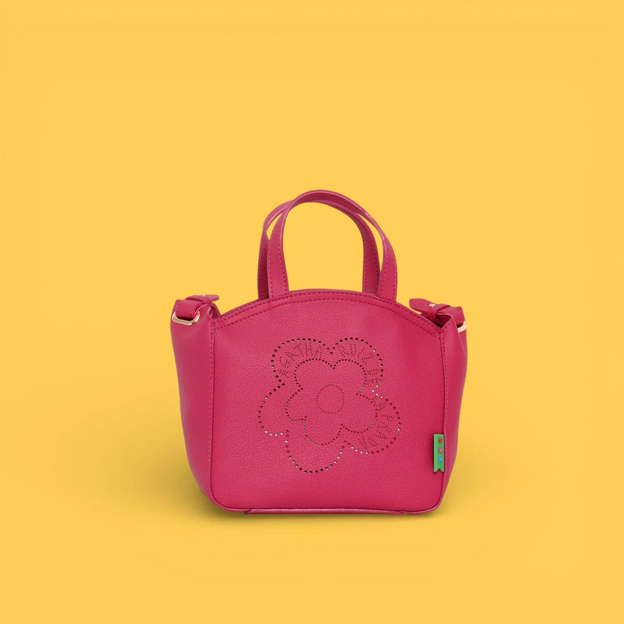 MINI TOTE CALADO FLOR FUCSIA - Agatha Ruiz de la Prada
