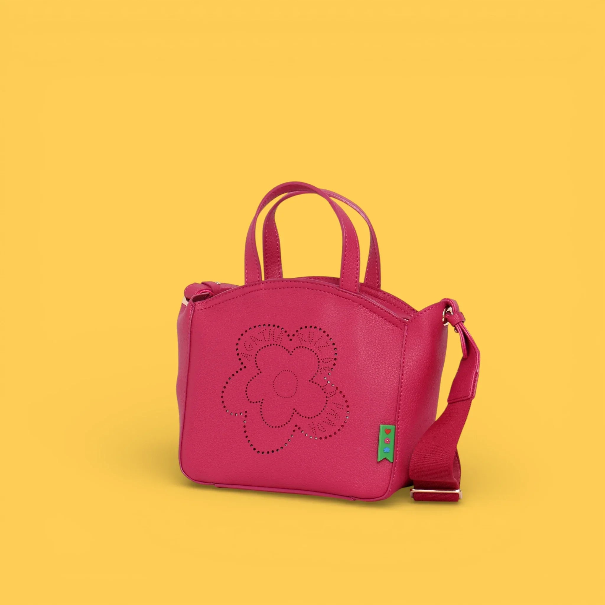 MINI TOTE CALADO FLOR FUCSIA - Agatha Ruiz de la Prada