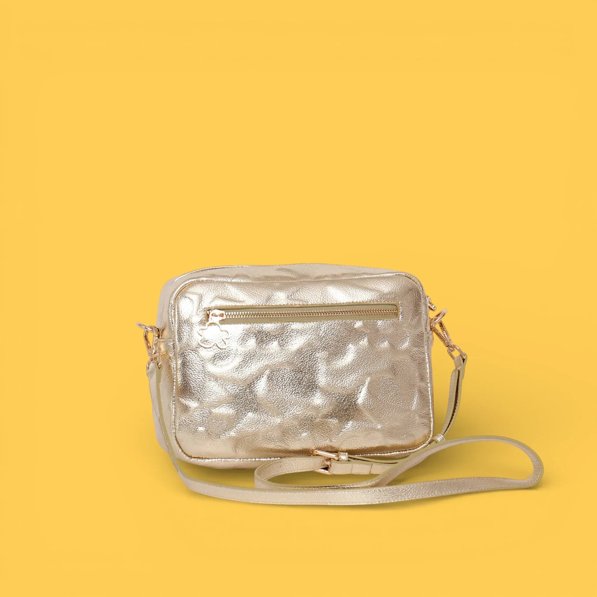 BANDOLERA GRABADO ICONOS PLATINO - Agatha Ruiz de la Prada