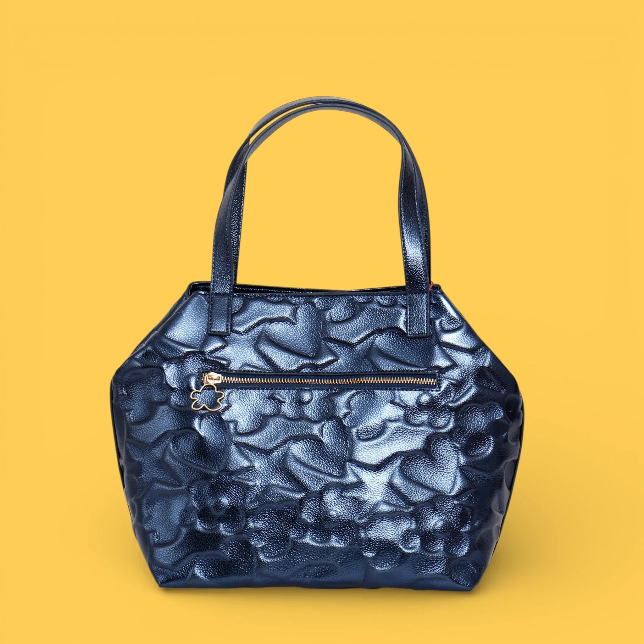 TOTE GRABADO ICONOS AZUL - Agatha Ruiz de la Prada