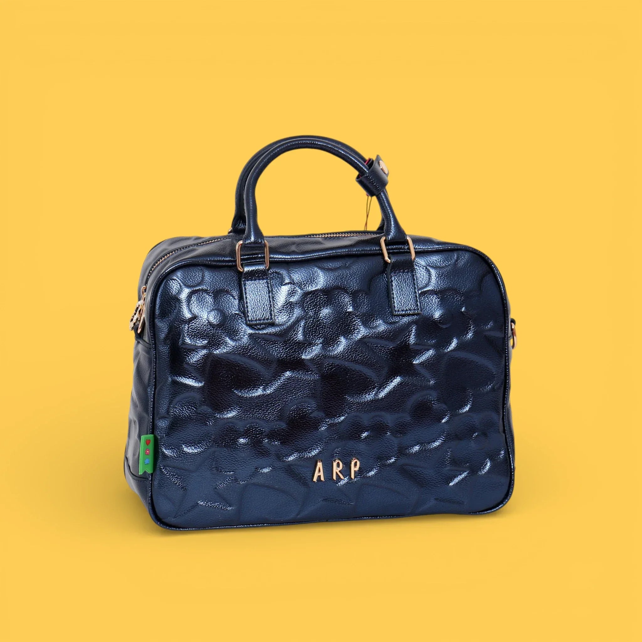 BOLSO GRABADO ICONOS AZUL - Agatha Ruiz de la Prada