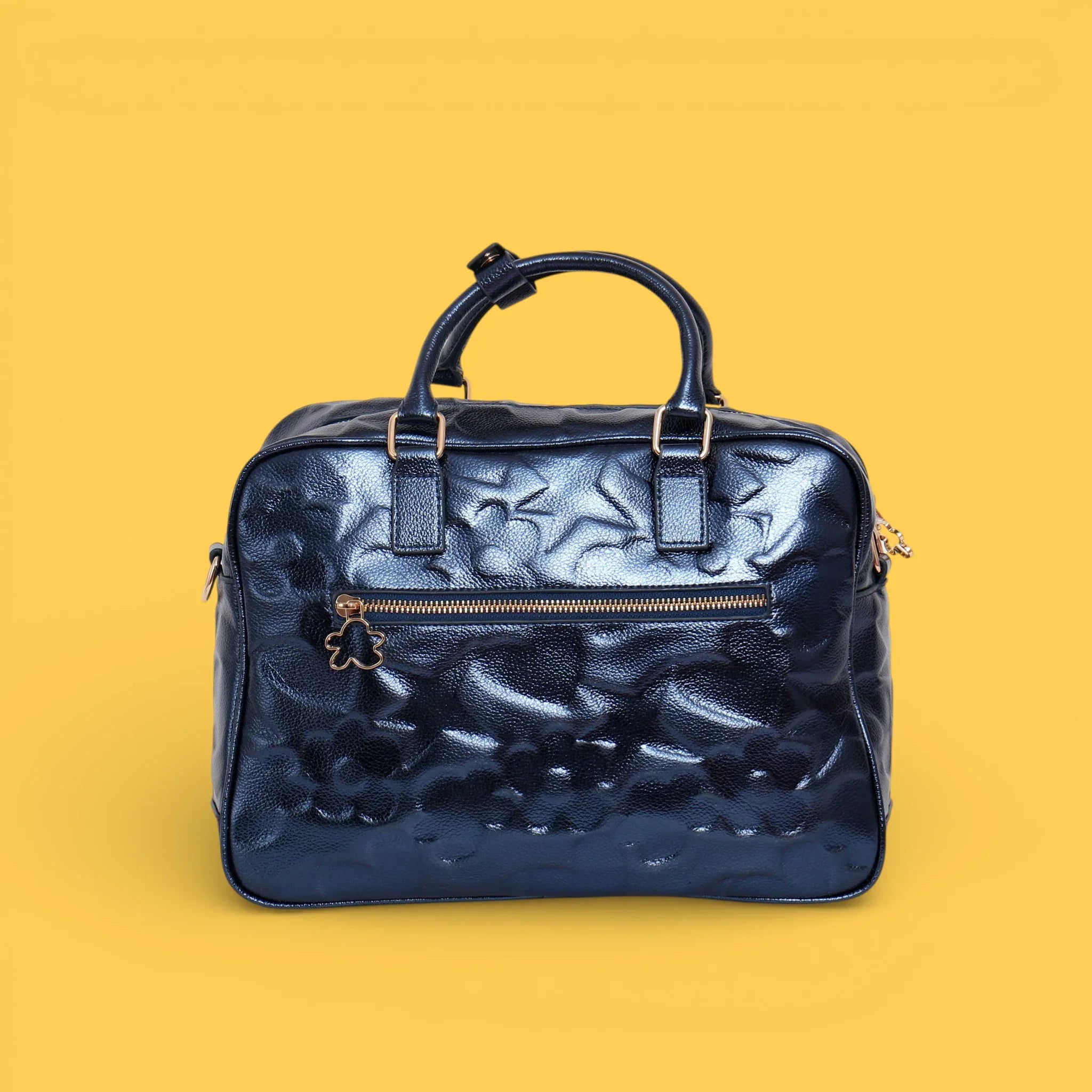 BOLSO GRABADO ICONOS AZUL - Agatha Ruiz de la Prada