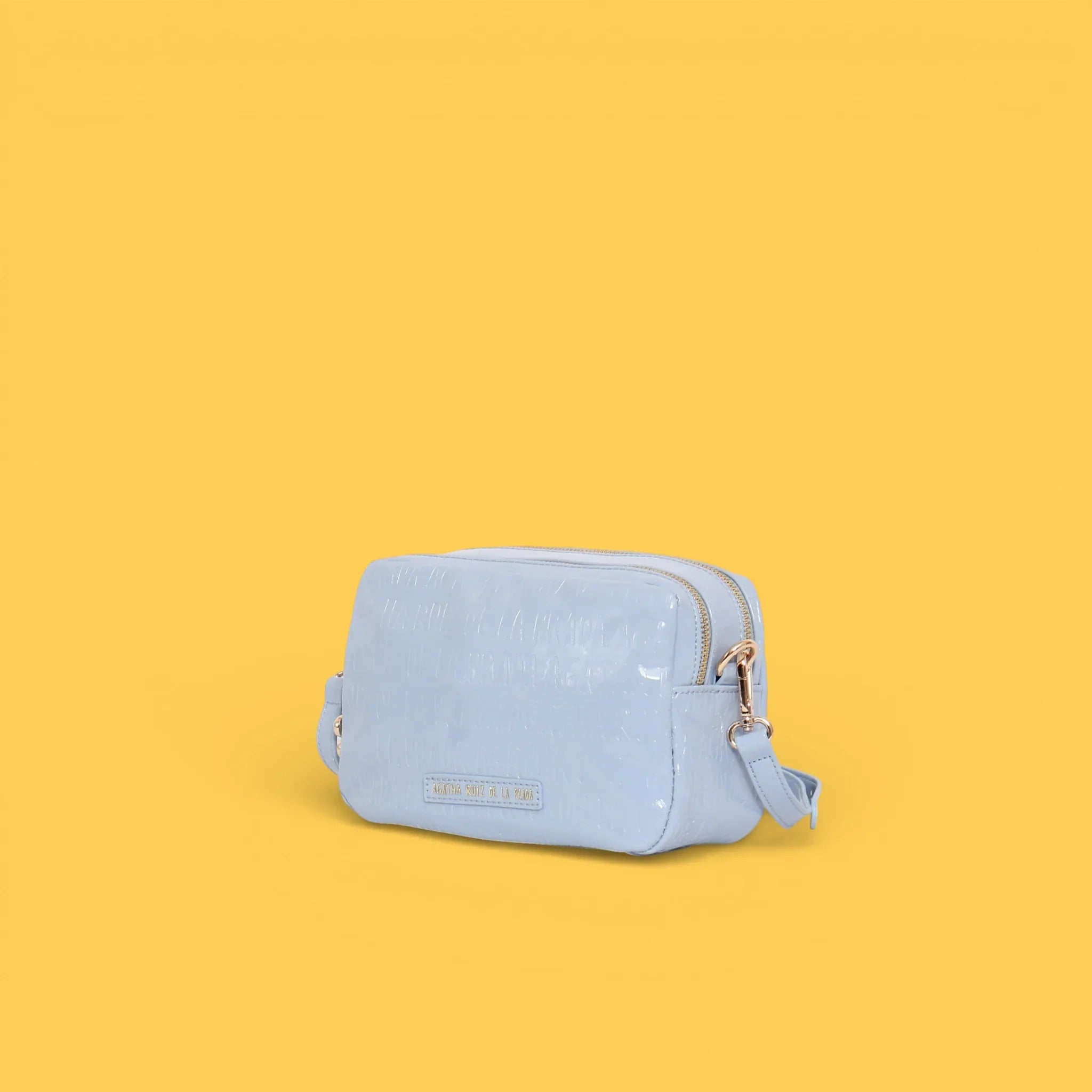 BANDOLERA CHAROL LOGO AZUL - Agatha Ruiz de la Prada