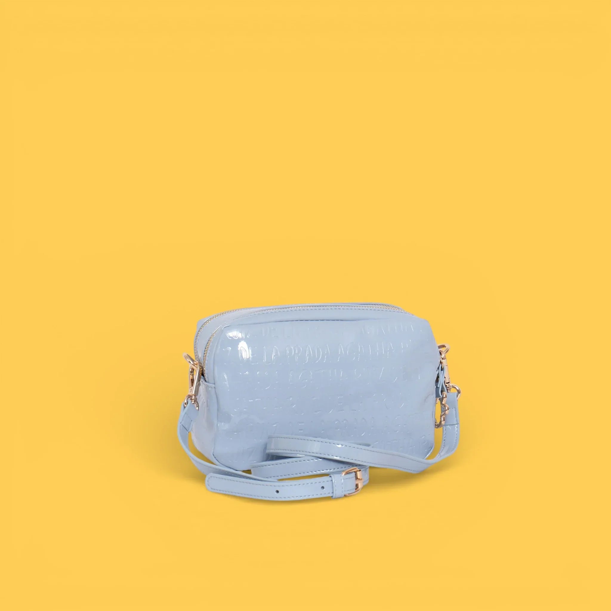 BANDOLERA CHAROL LOGO AZUL - Agatha Ruiz de la Prada