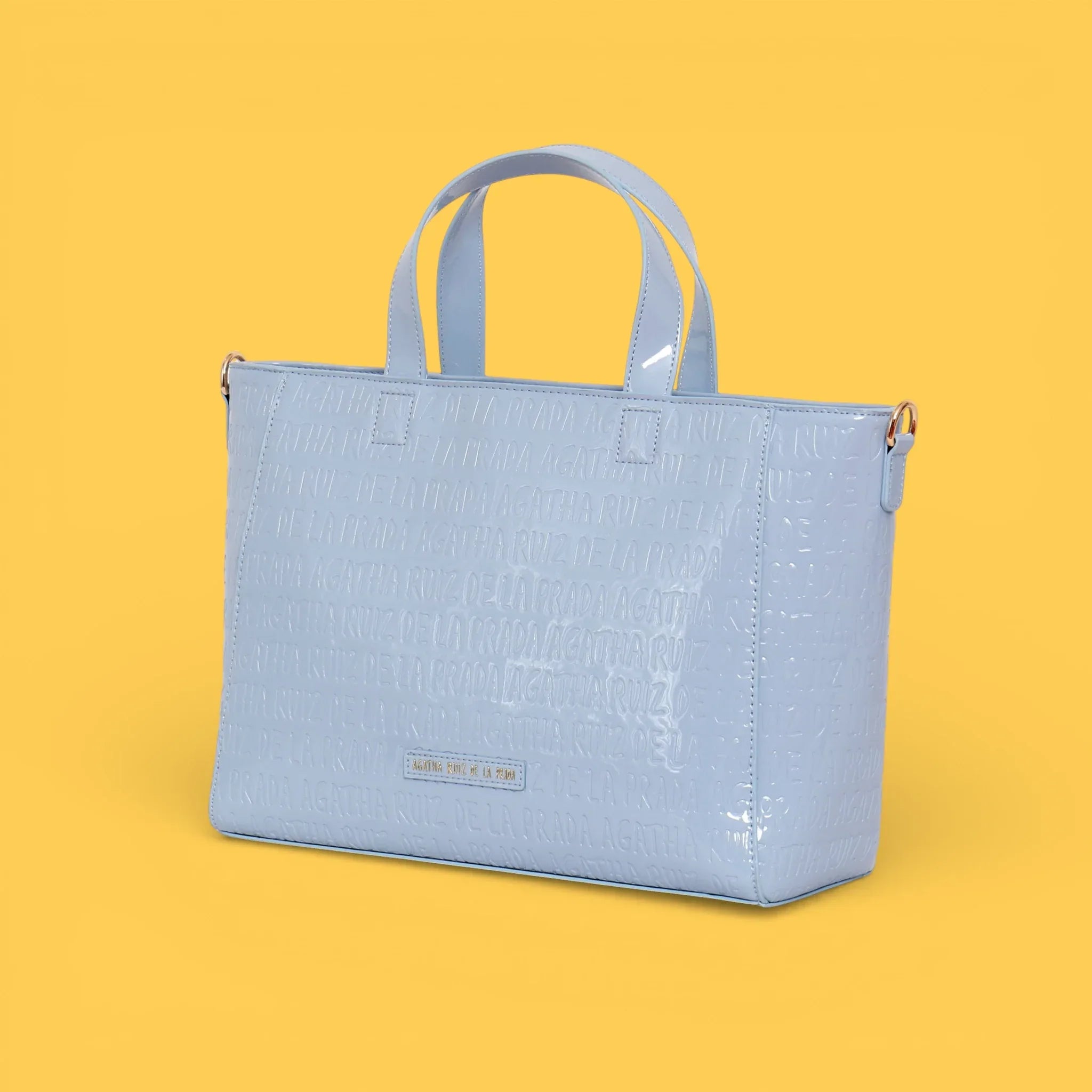 SHOPPER CHAROL LOGO AZUL - Agatha Ruiz de la Prada