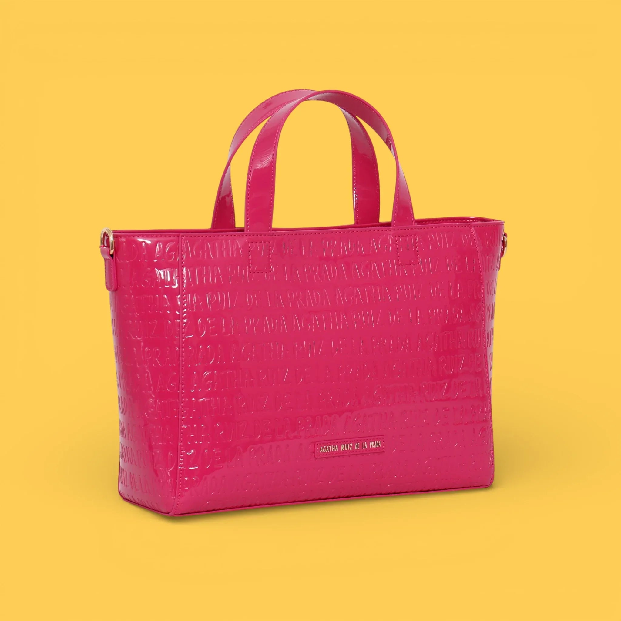 SHOPPER CHAROL LOGO FUCSIA - Agatha Ruiz de la Prada